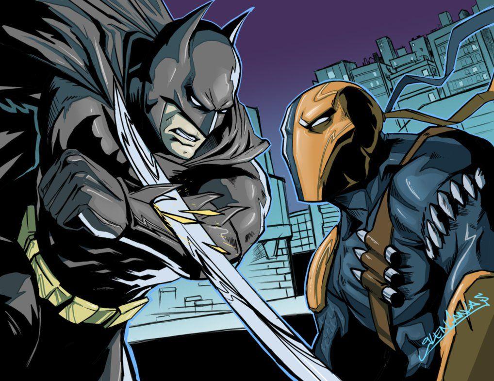 Batman vs Deathstroke 4K Wallpaper #6.400