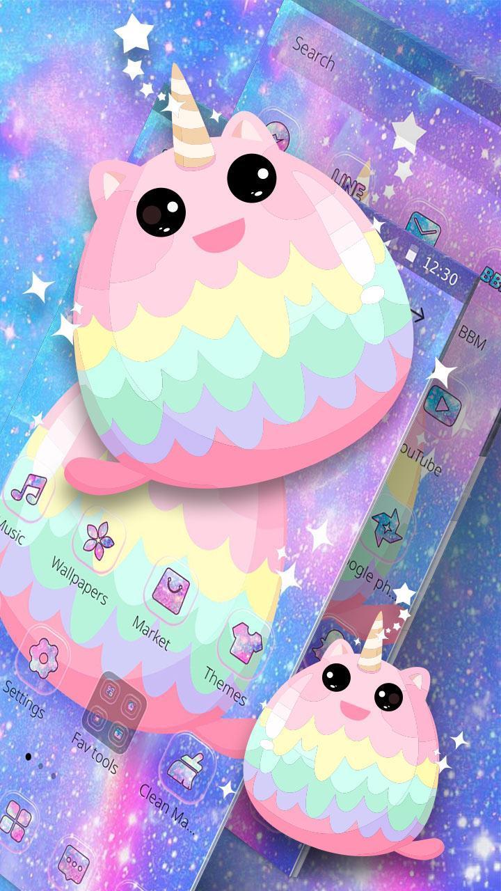 720x1280 Glitter Rainbow Unicorn Bear Theme for Android