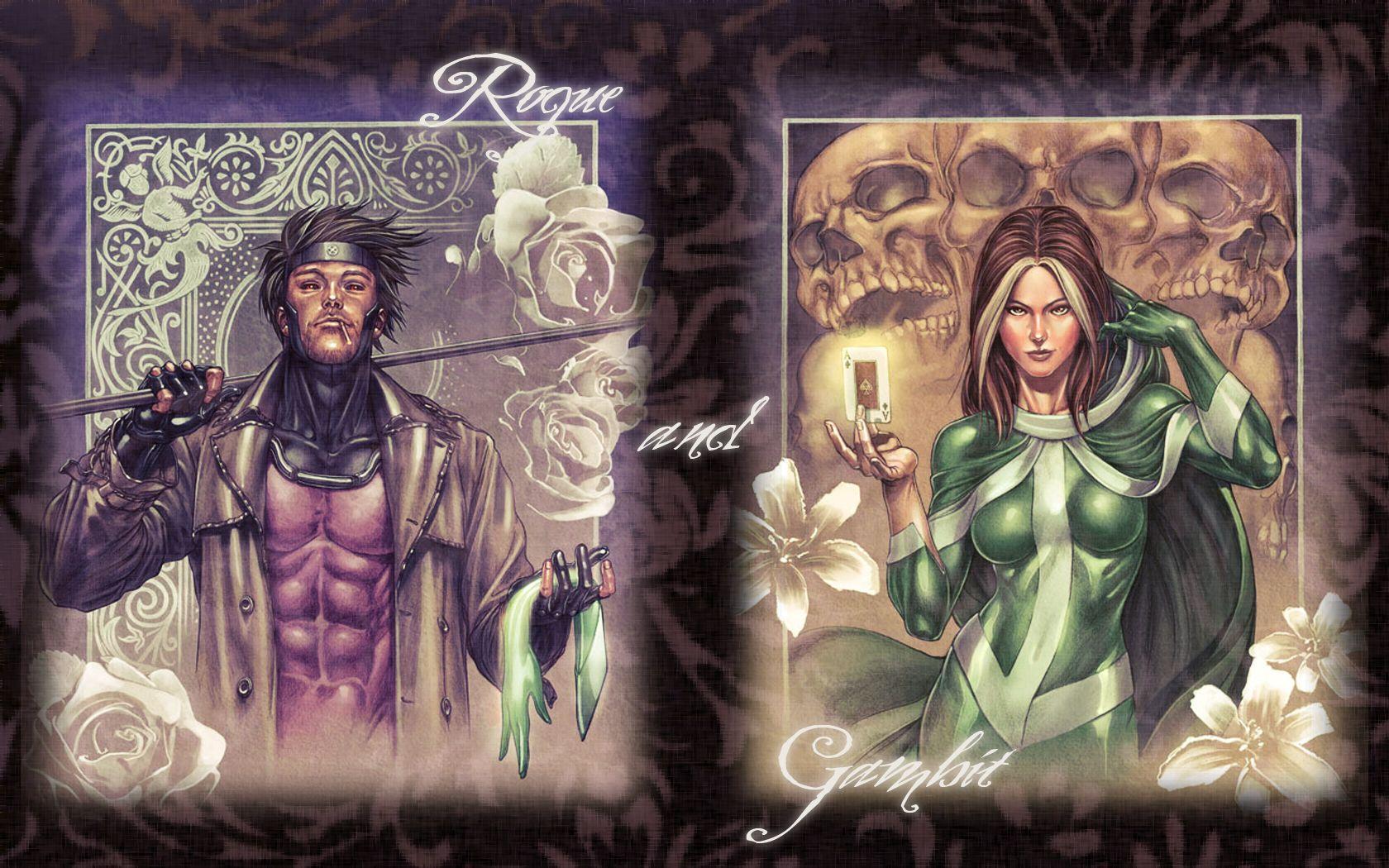 1680x1050 Gambit And Rogue Wallpaper