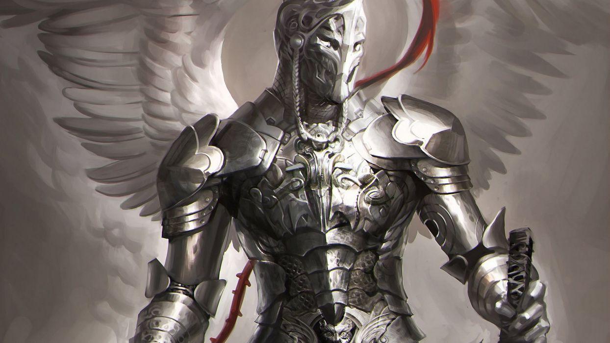 1244x700 Warrior knight angel armor wallpaperx1080