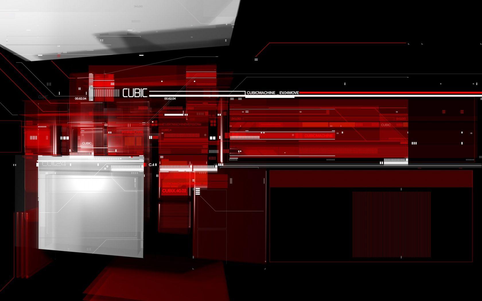1680x1050 Free download Red Cubic Tech Wallpaper HD Wallpaper 1680x1050