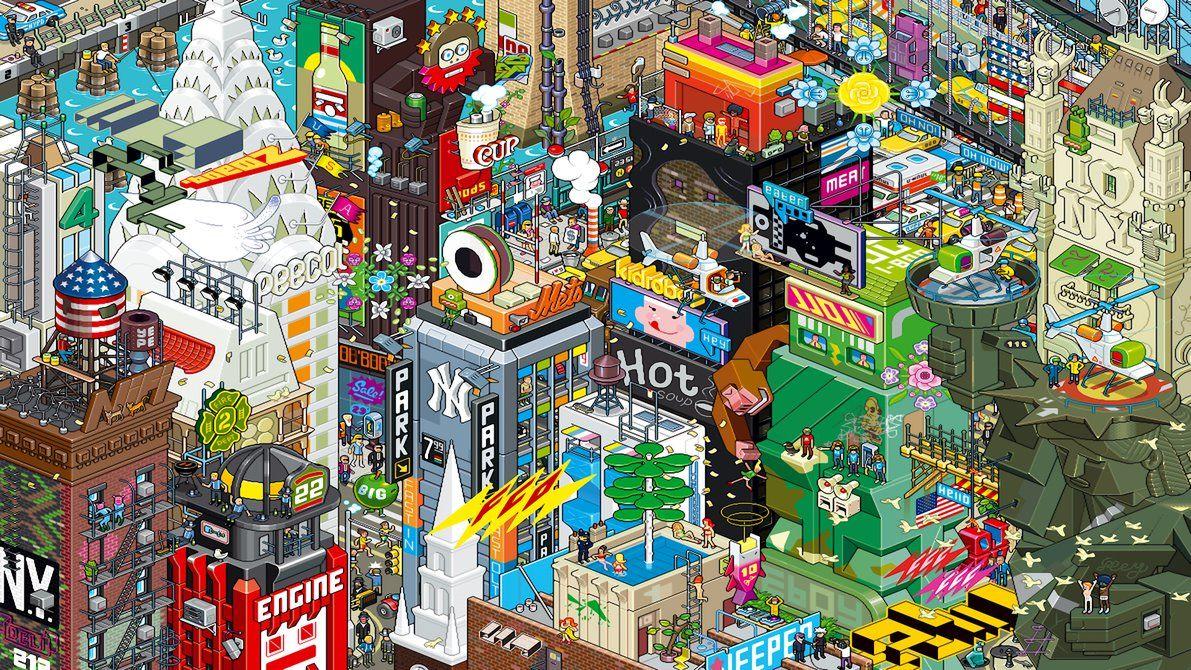Pixel Art Computer Wallpaper 4K