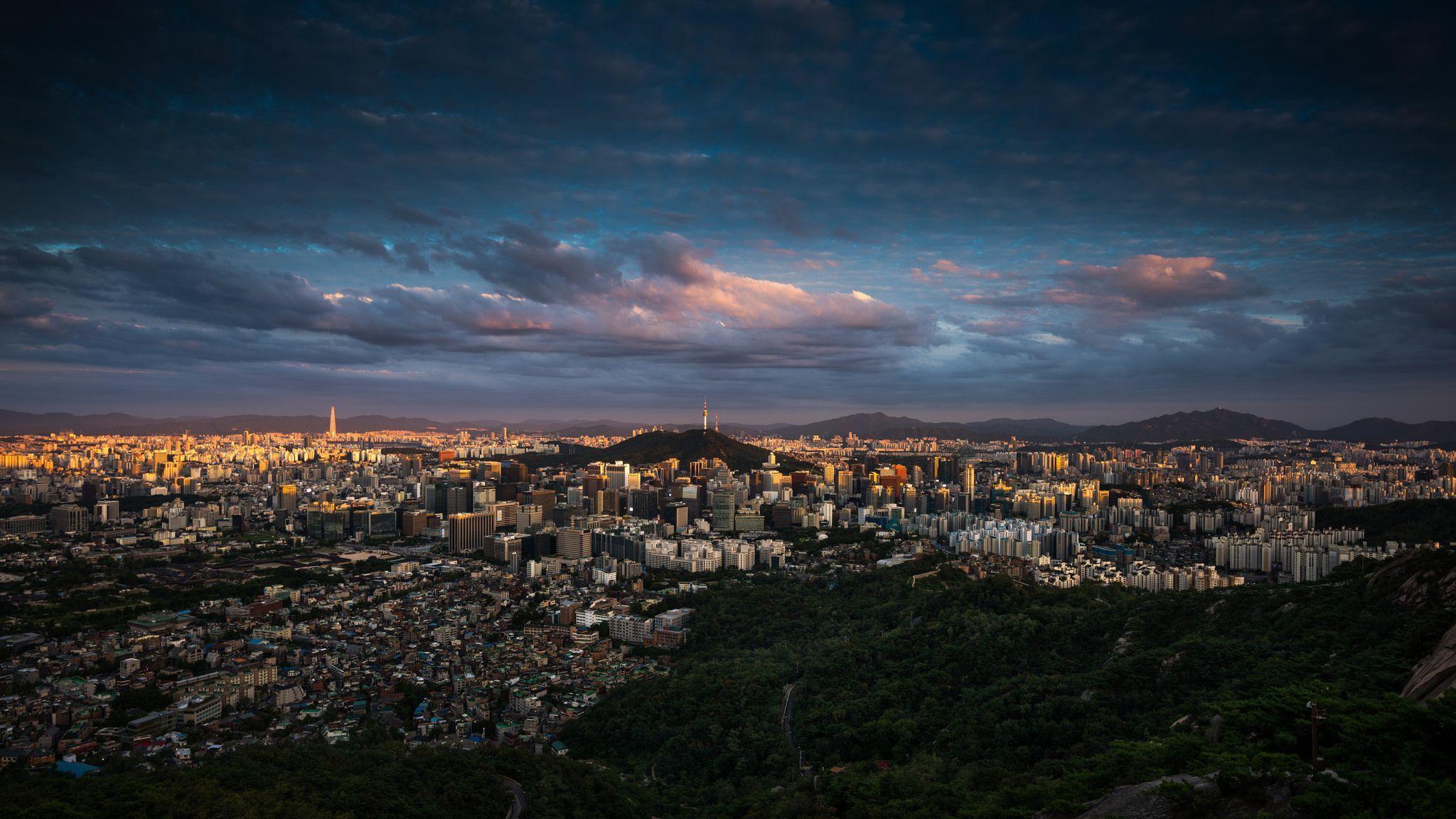 2048x1152 Seoul South Korea [2048 x 1152]. Korea wallpaper, Background