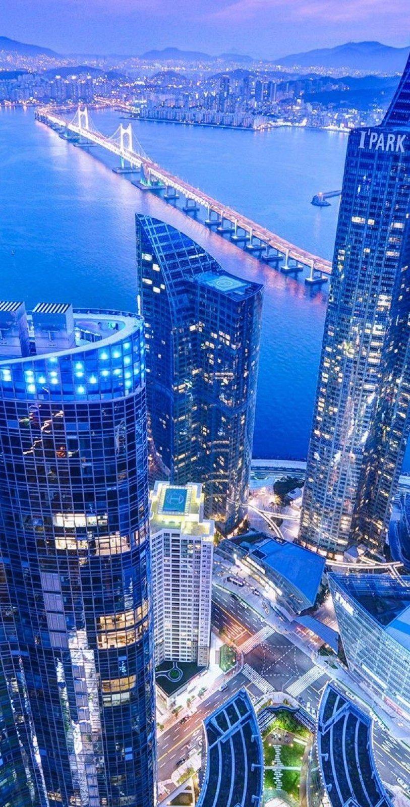813x1600 Busan, South Korea. Busan Is Often Referred To As The 'city Of Tomorrow' Thanks To Its Ultra Modern. Busan South Korea, Korea Wallpaper, South Korea Photography