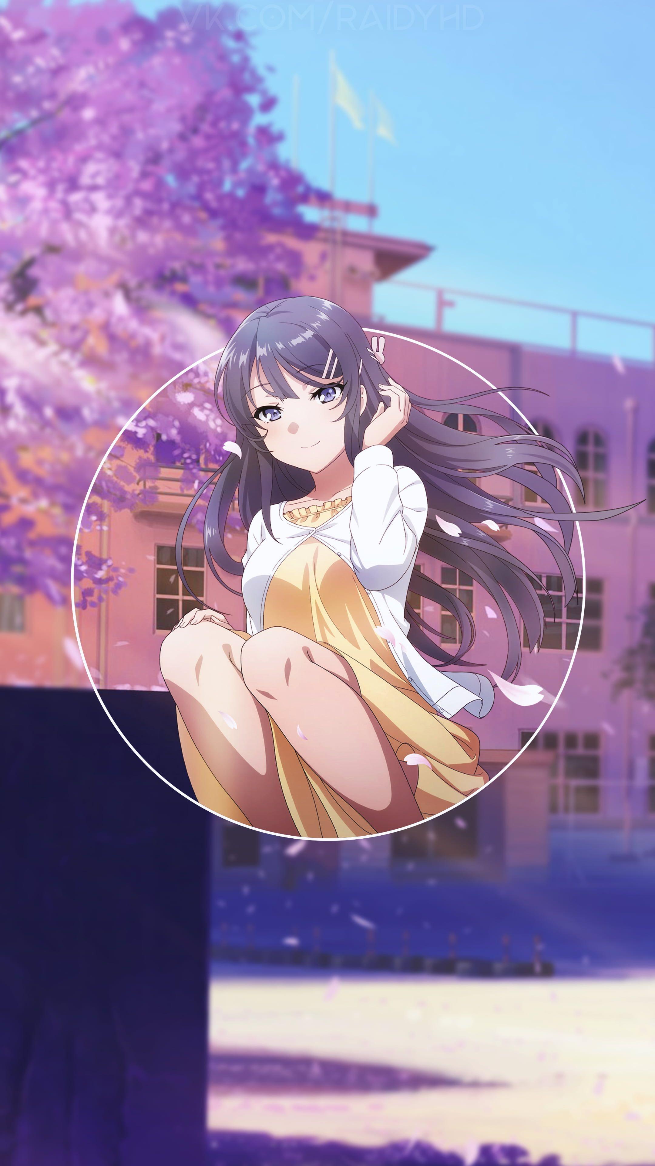 2160x3840 Anime Anime Girls #picture In Picture Seishun Buta Yarou Wa Bunny