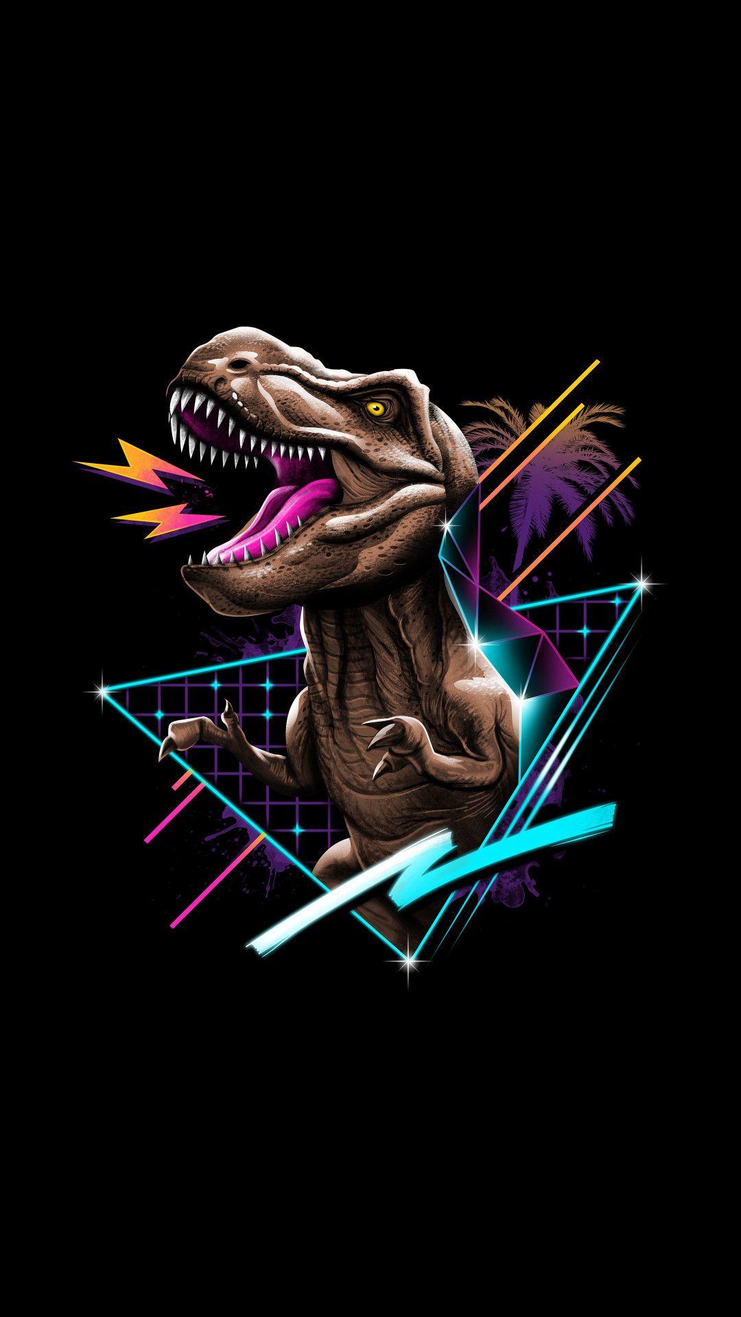 1080x1920 Rex 80s Design 4k wallpaper