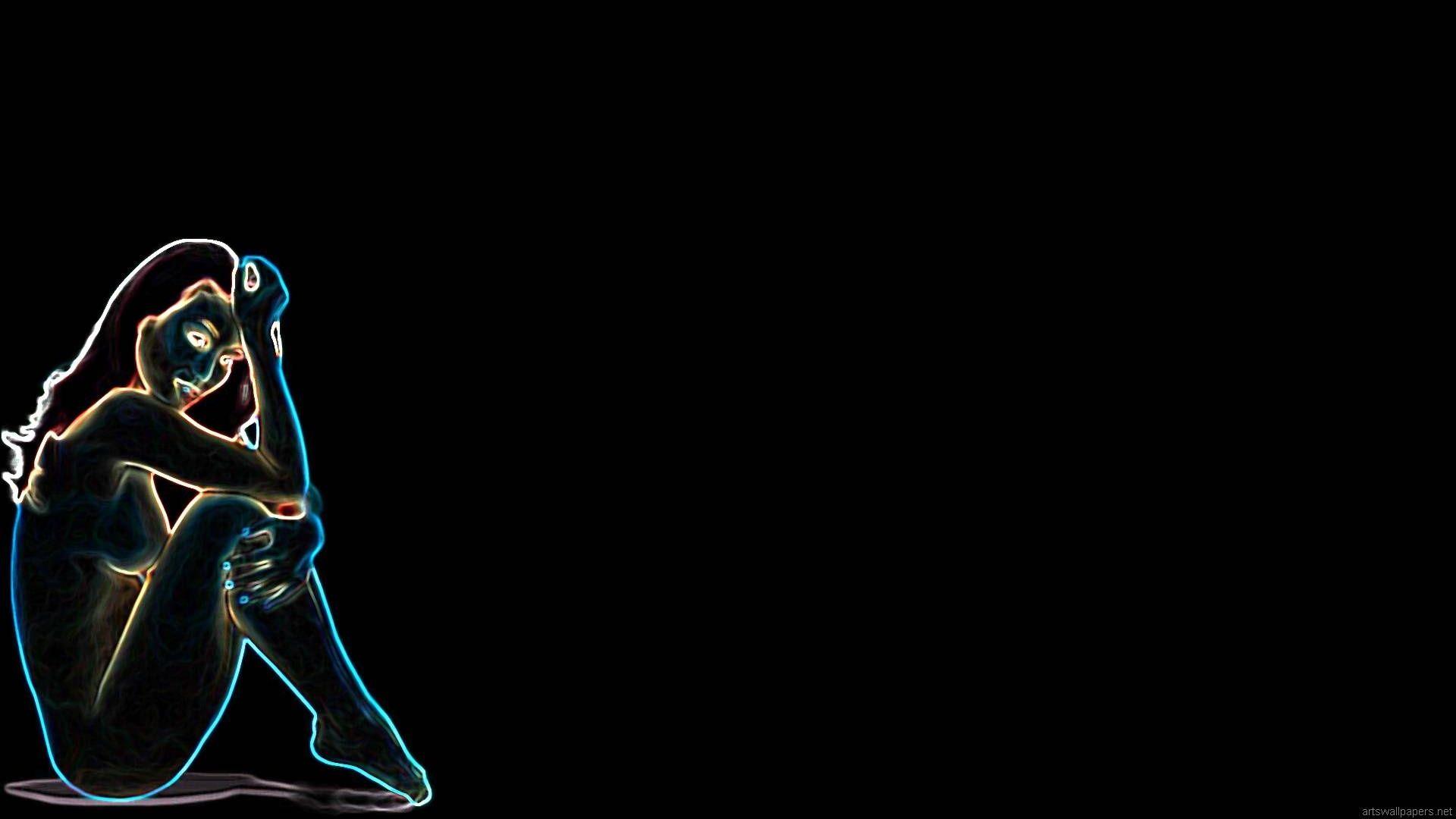 1920x1080 Black Wallpaper Full HD