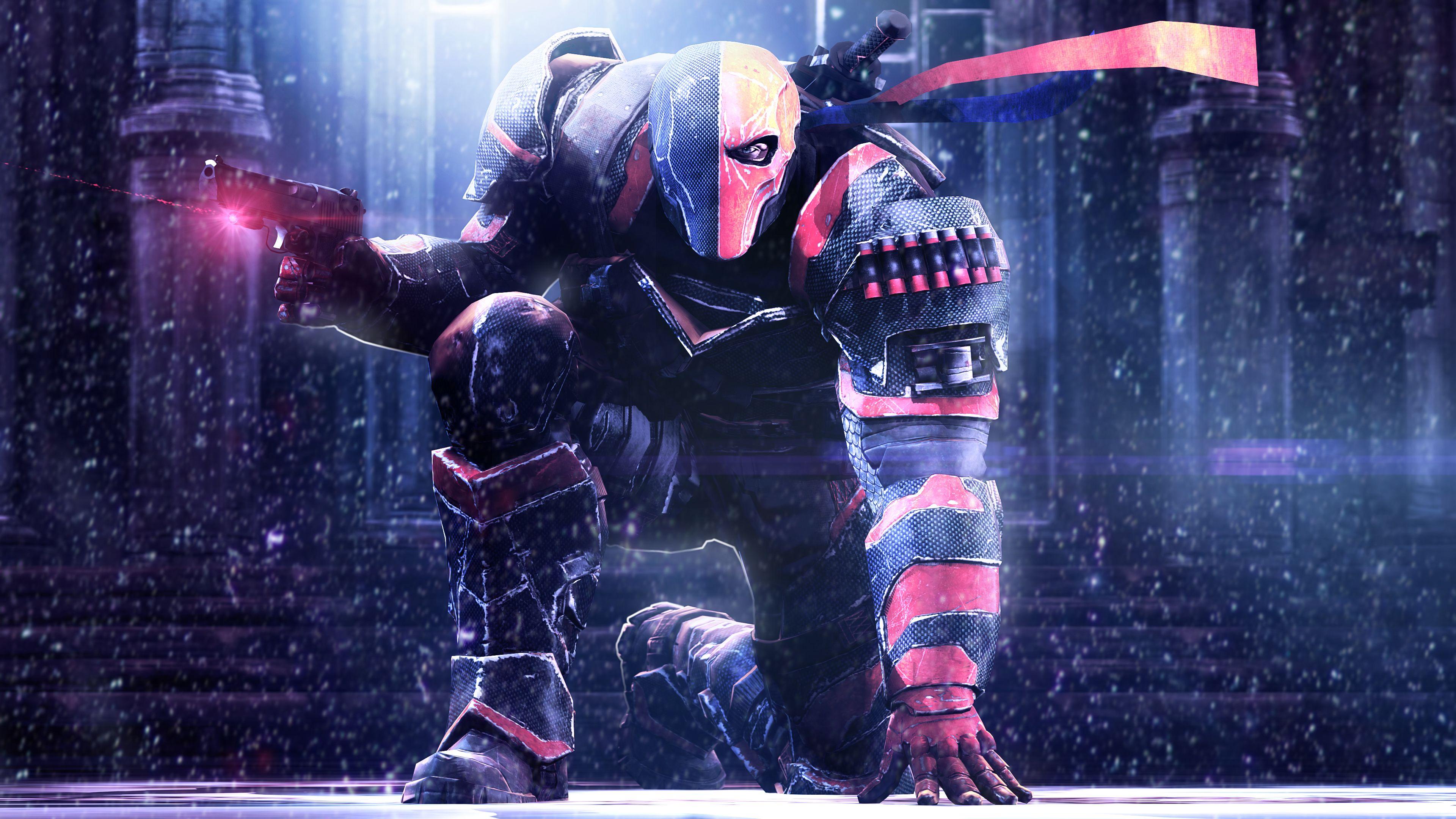 3840x2160 Deathtstroke from Batman Arkham Origins