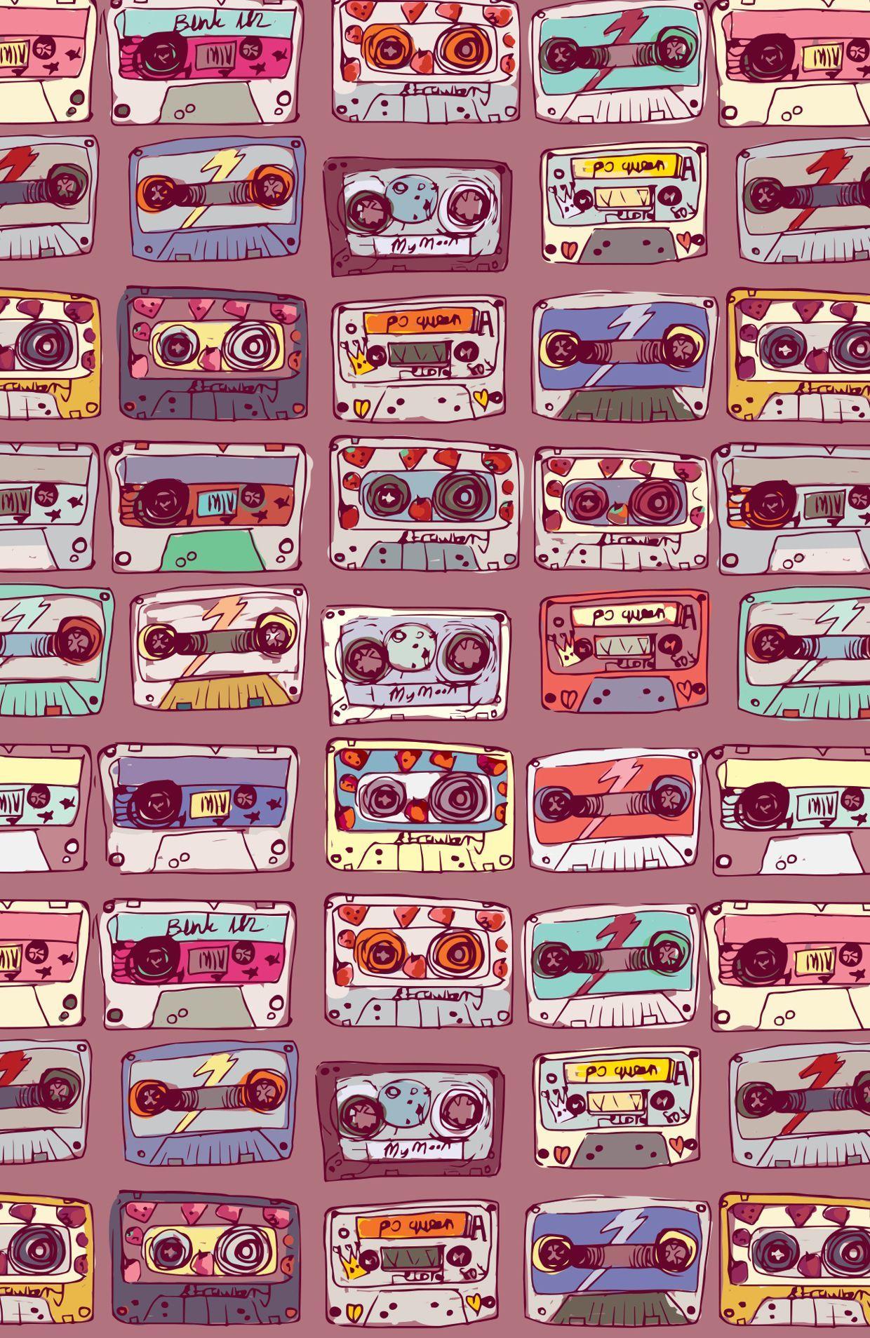1240x1908 Pattern and surface print ideas and inspiration. Cassette tape