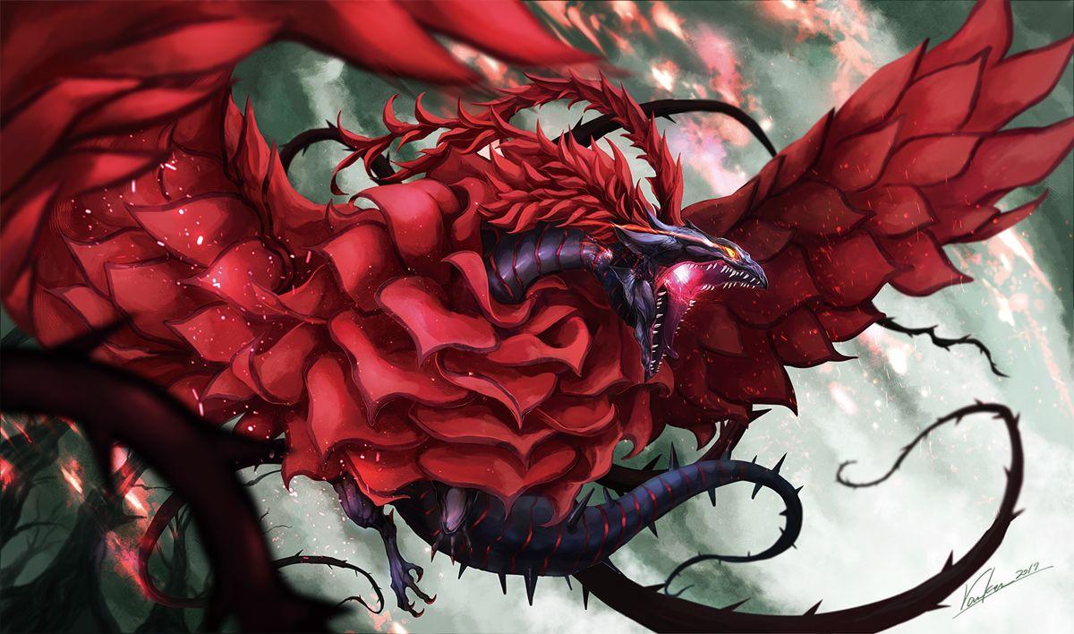Anime dragon black rose Goku Black