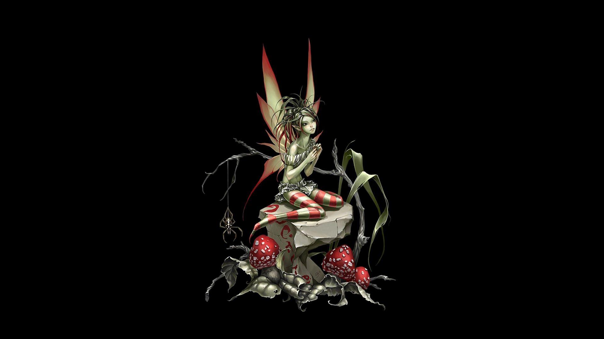 1920x1080 Mushroom Fairy desktop PC and Mac wallpaper