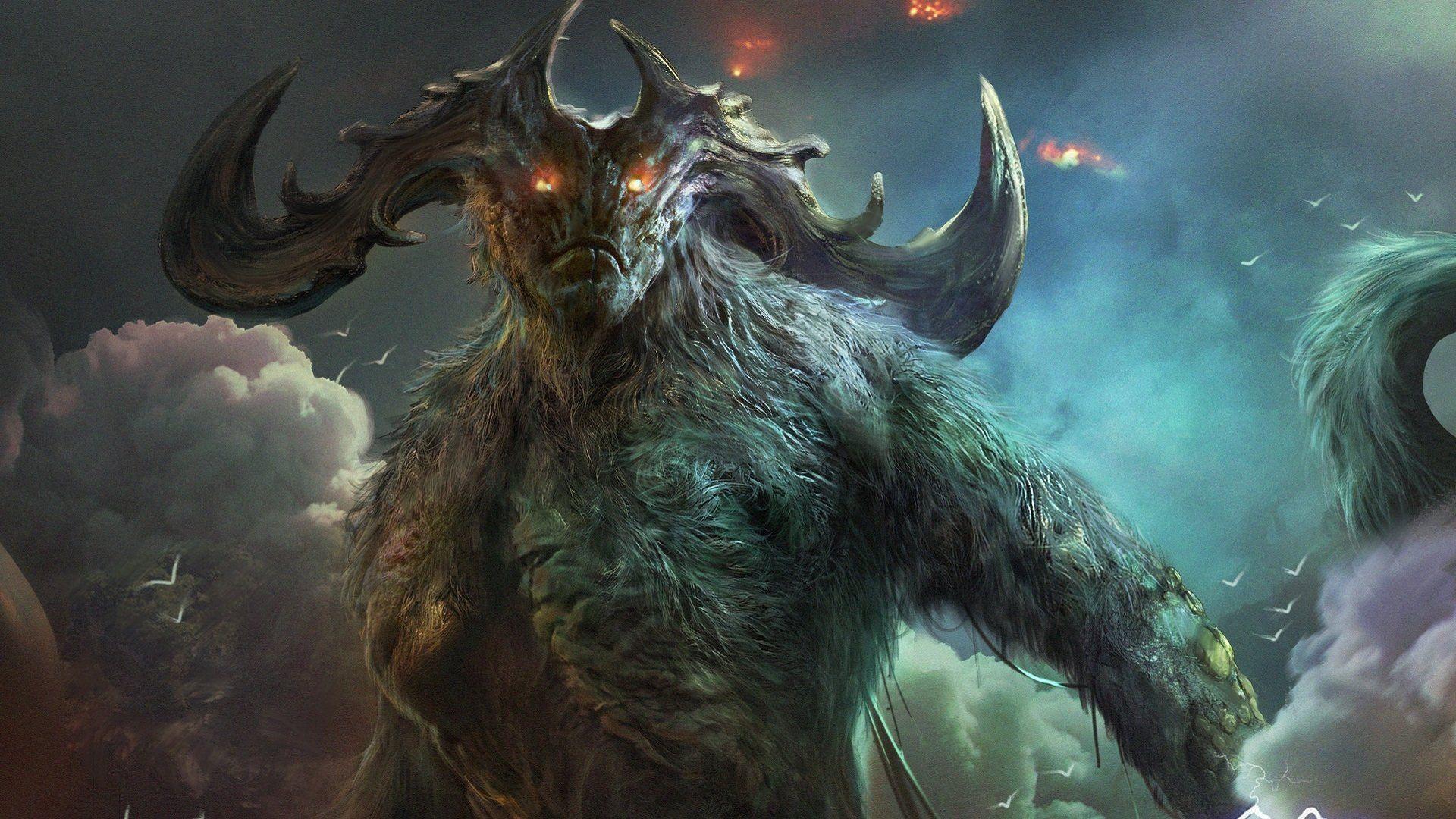 1920x1080 Fantasy Creature Wallpaper. Creature artwork