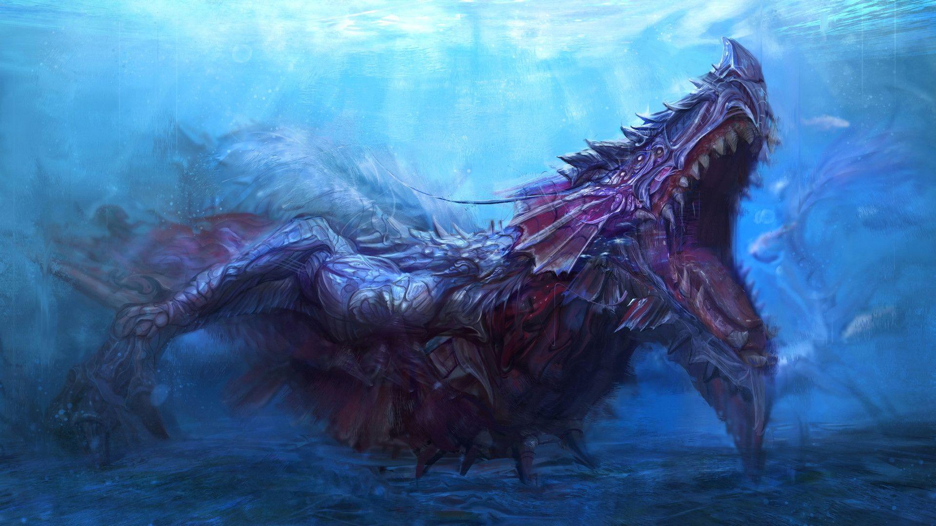 1920x1080 Sea Monster Underwater Creature 1080P Laptop Full HD