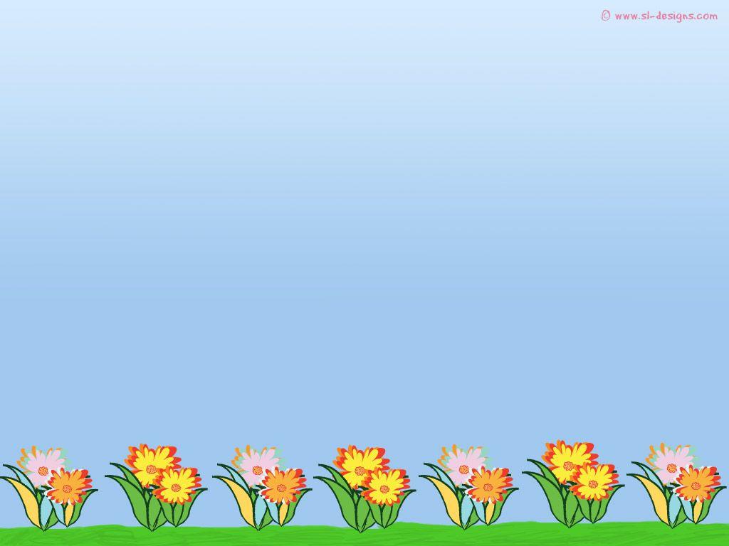 1024x768 Flowers with sky Desktop Wallpaper