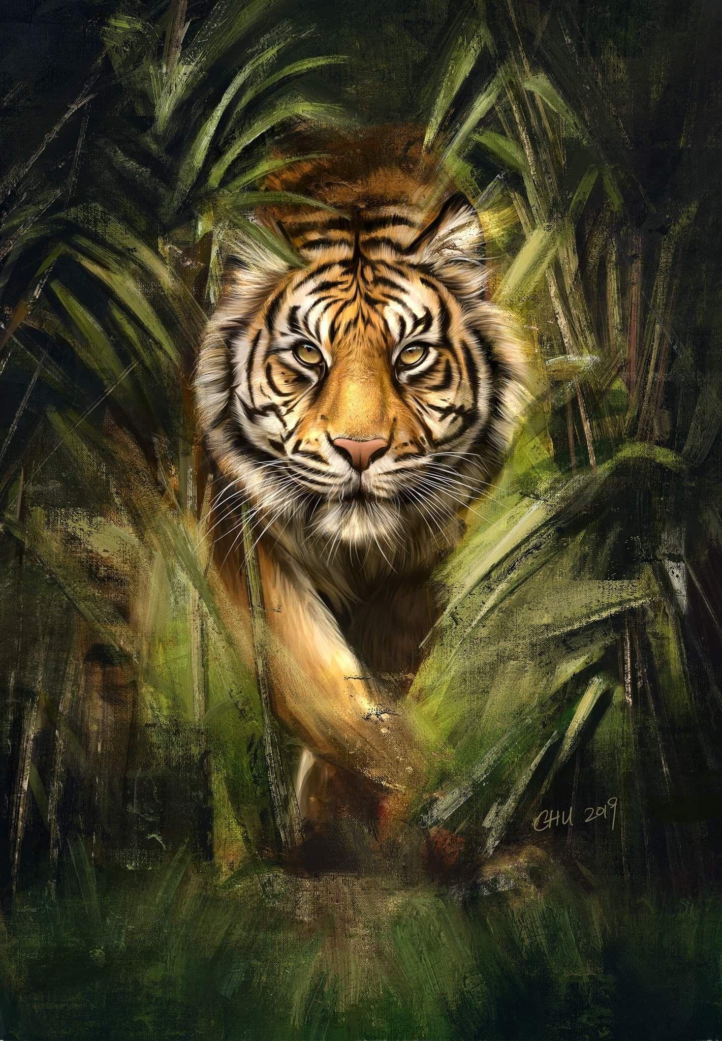 1421x2048 Vincent chu. Tiger painting, Tiger picture, Tiger artwork