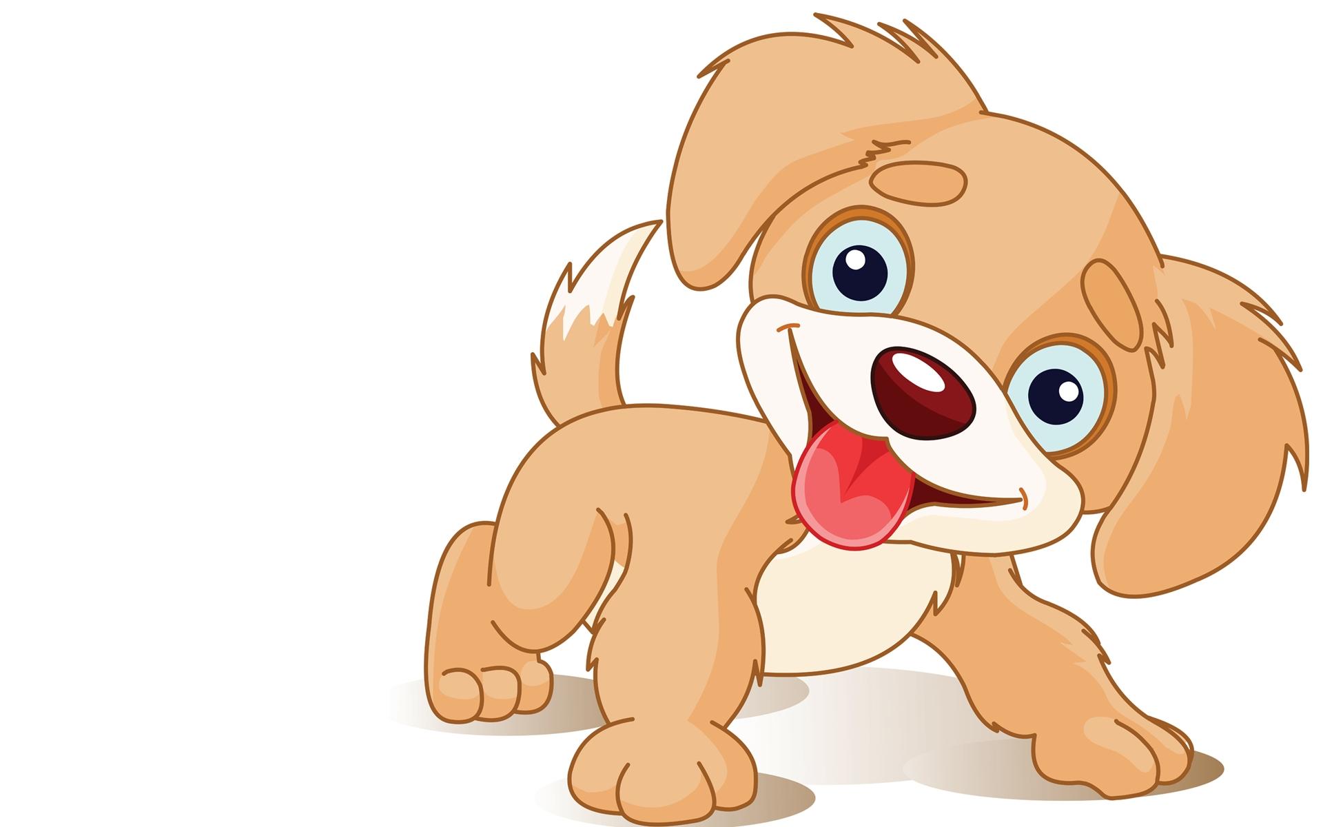 1920x1200 Cartoon Puppy Wallpaper