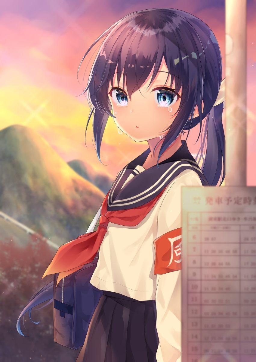 851x1200 Crying Anime iPhone Wallpaper Wallpaper HD