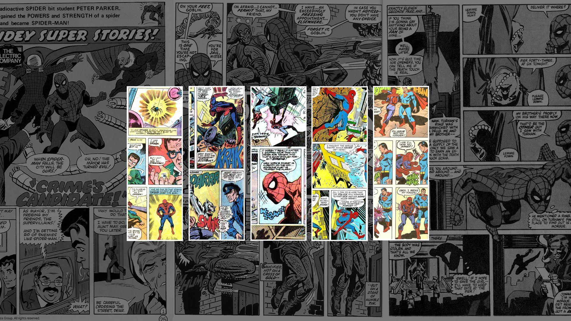 1920x1080 Spiderman Comic strip (in color) (1920x1080)