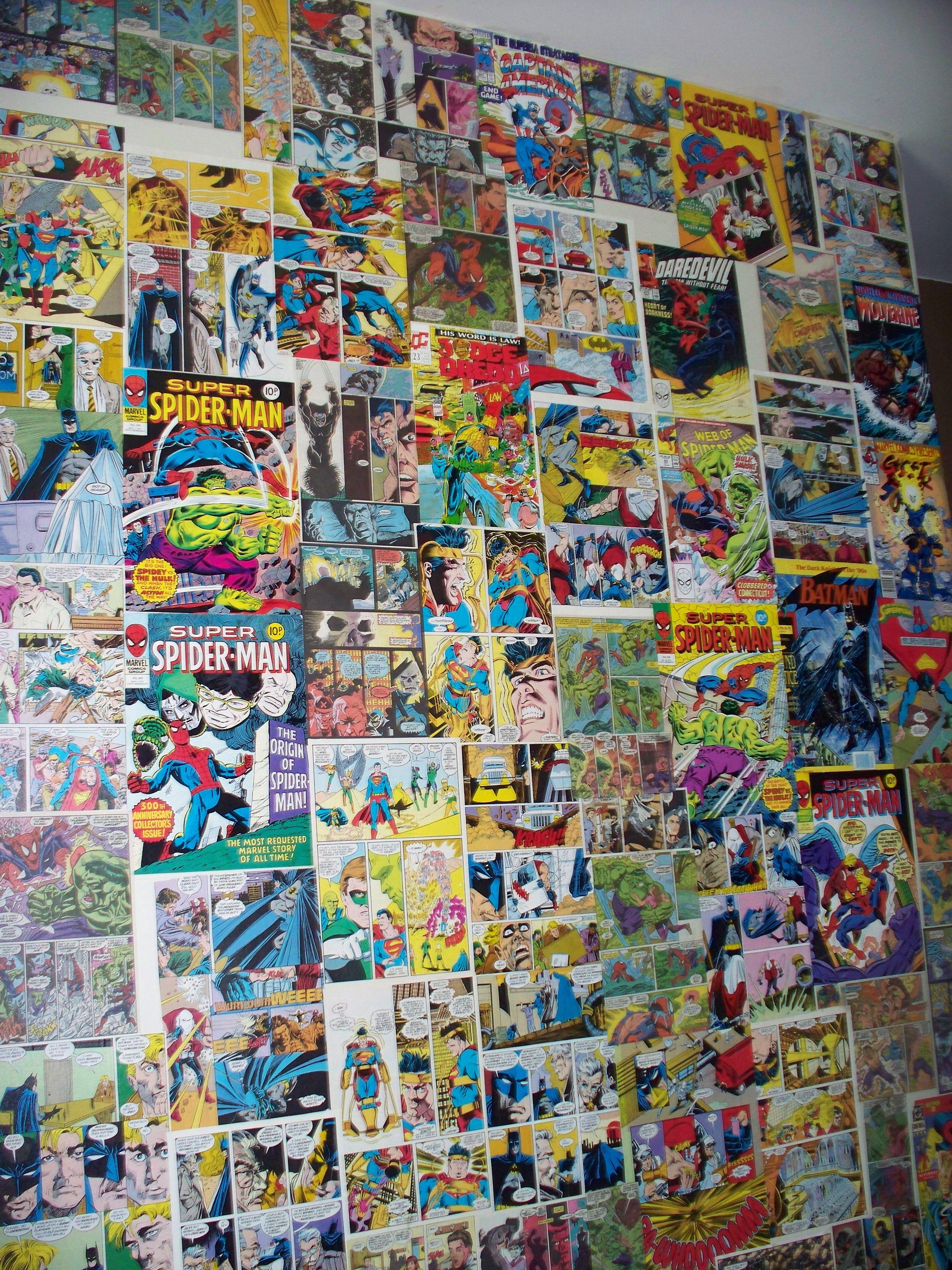 3000x4000 Comic strip wallpaper.very easy to do and looks great