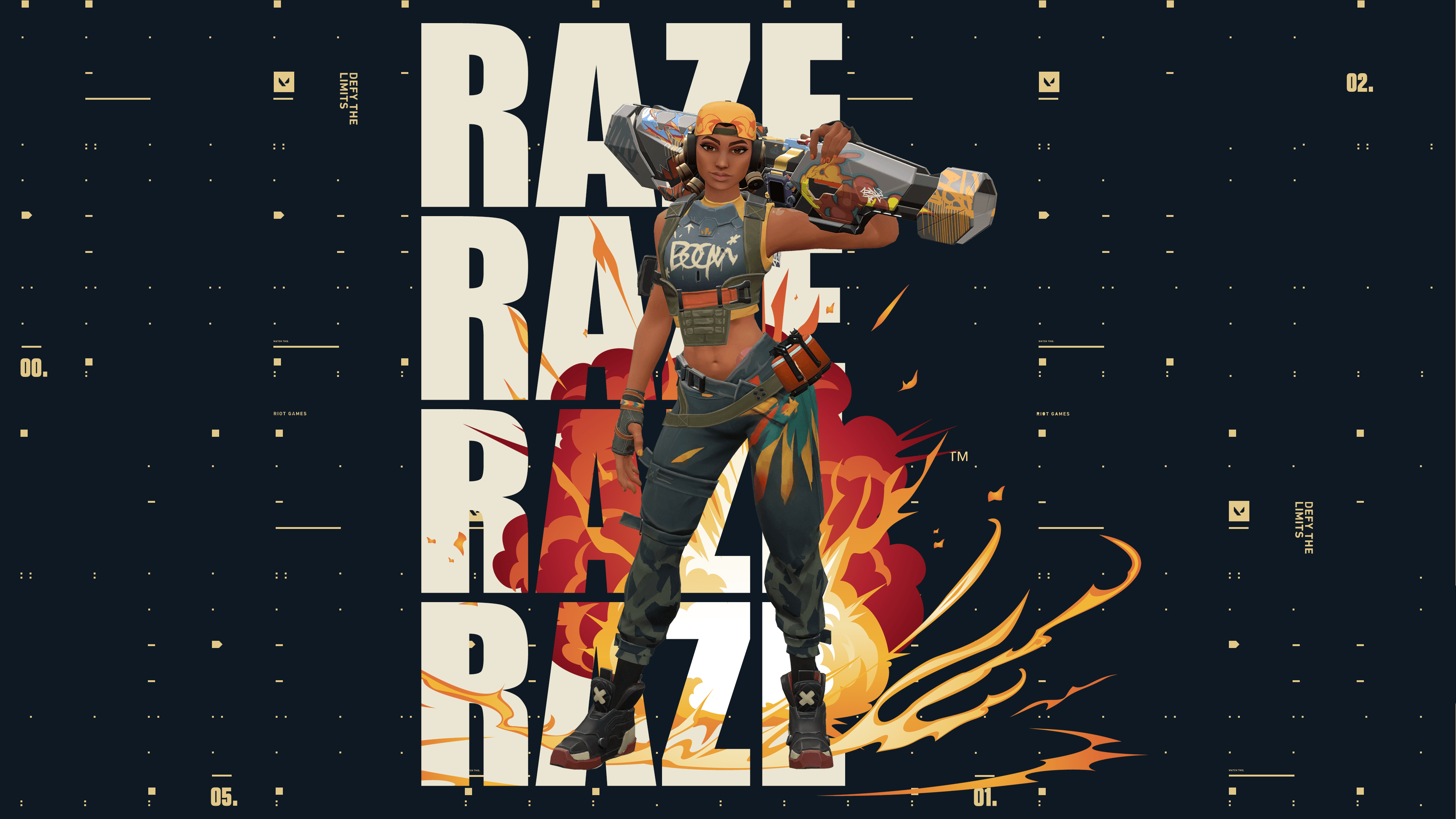 Raze Valorant - Wallpaper  Dragão guerreiro, Wallpaper, Personagem