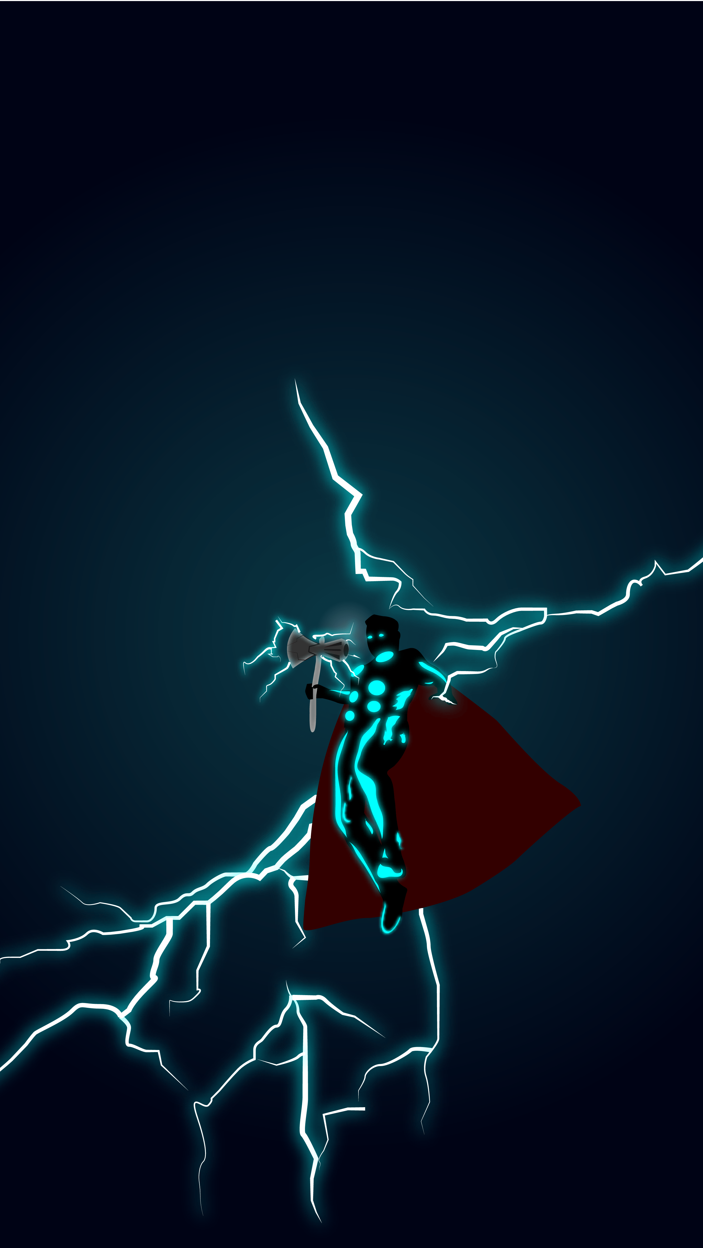 2667x4733 Thor's wakanda entry with stormbreaker #thor #stormbreaker