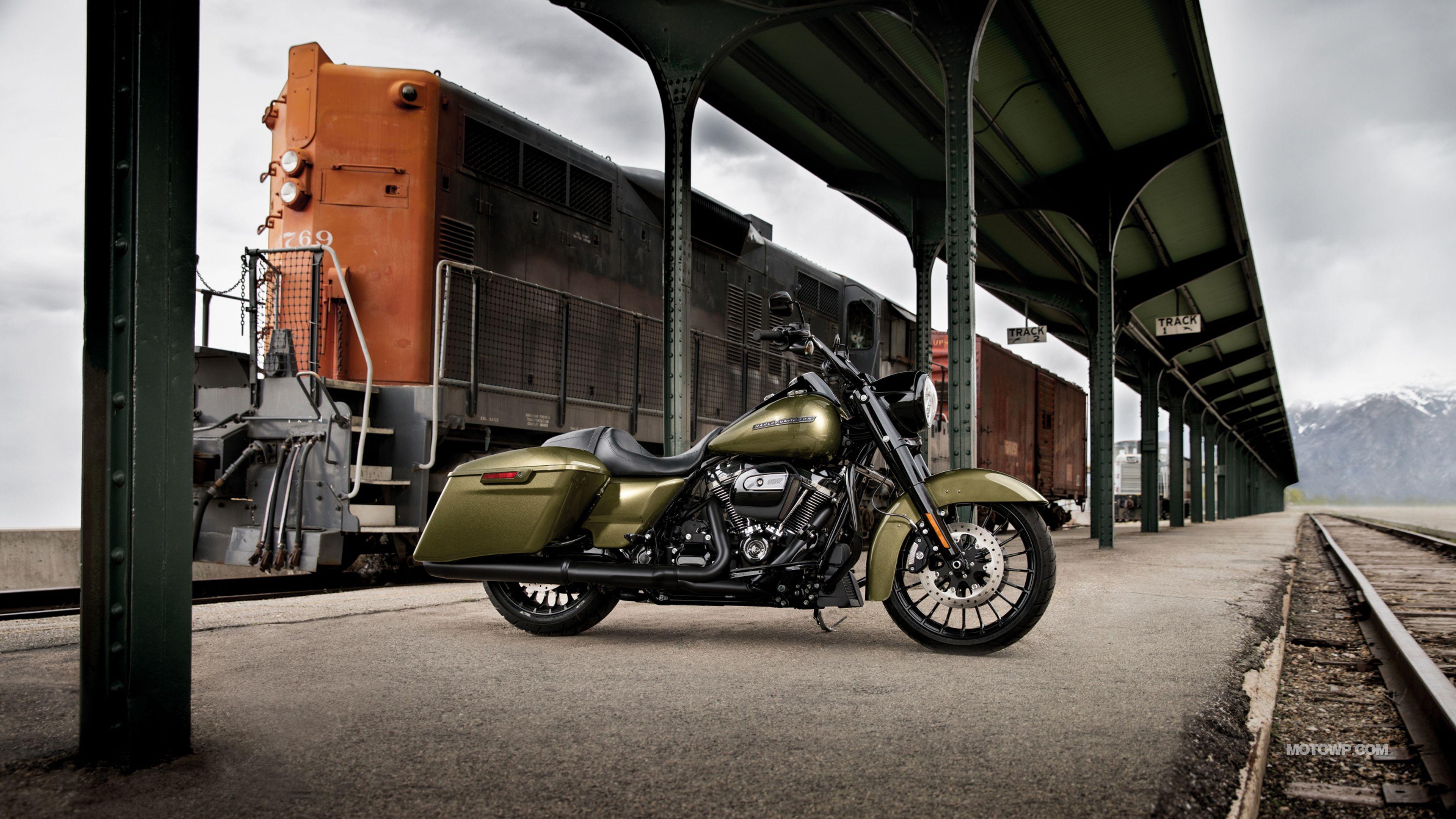 3840x2160 Motorcycles Desktop Wallpaper Harley Davidson Touring Road King