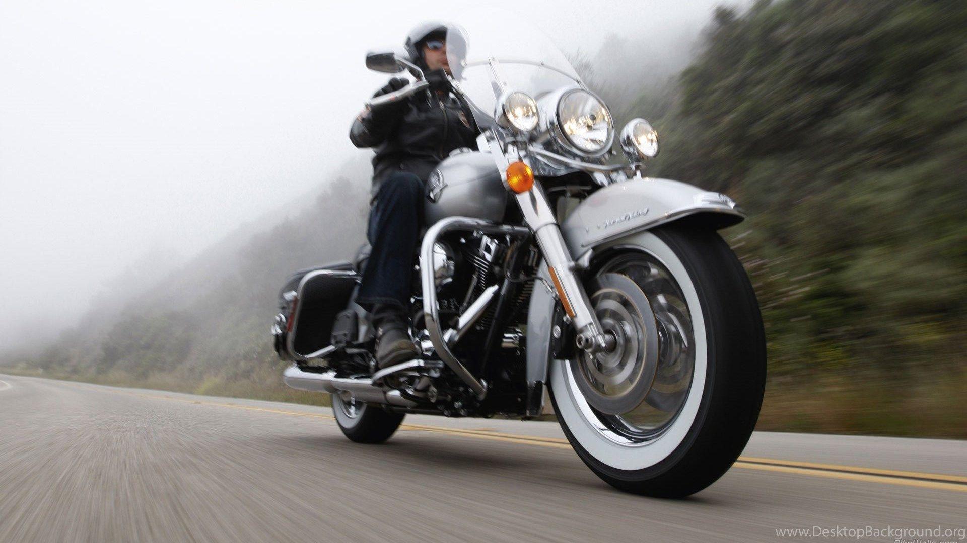 1920x1080 Automotive Wallpaper: Harley Davidson Road King Free Wallpaper
