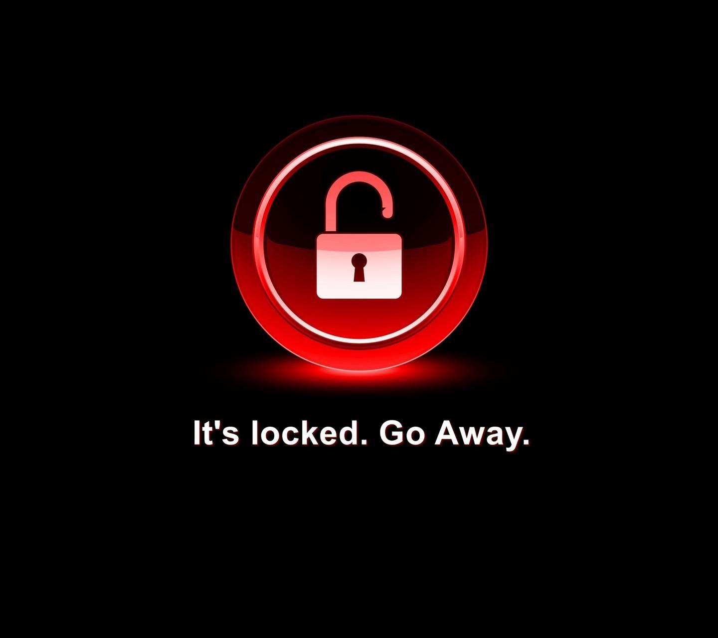1440x1280 Its locked go away wallpaper