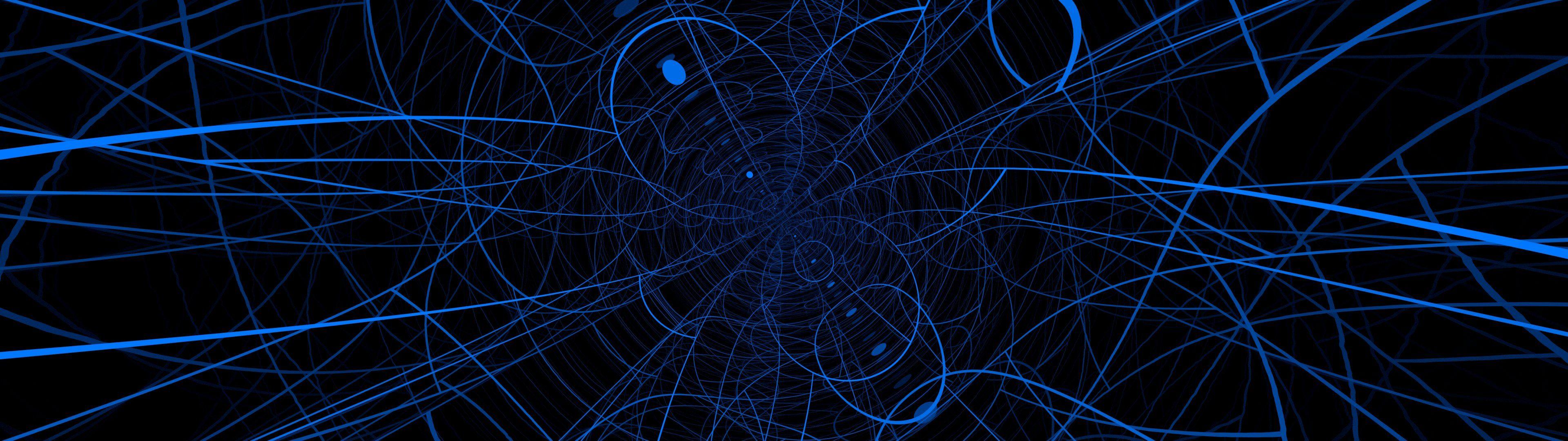 3840x1080 Dual Monitor Psychedelic Chaos Theory 4K wallpaper