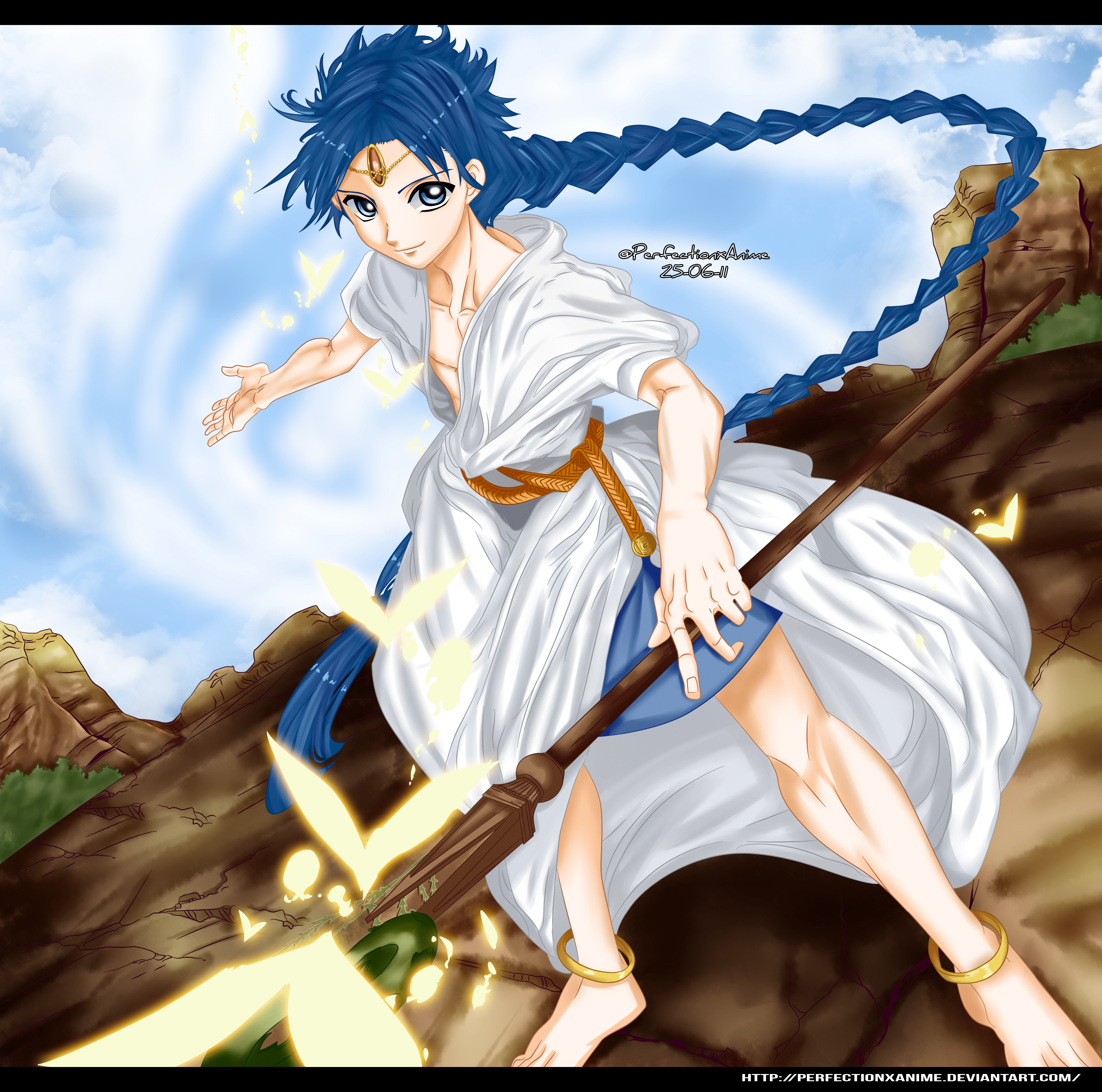4406x4367 Aladdin(Magi) vs Julius Novachrono and Devil of Kotodama magic
