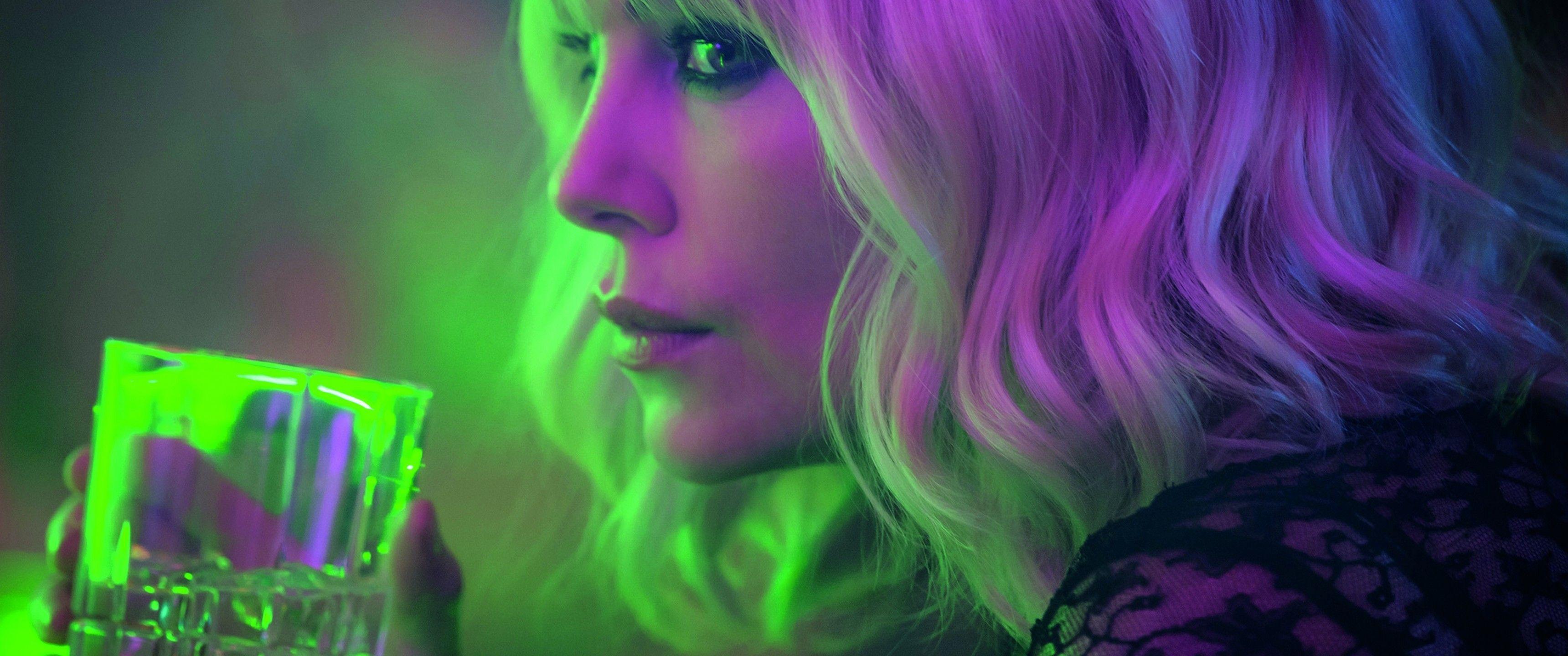 3440x1440 Download 3440x1440 Atomic Blonde, Charlize Theron, Profile View