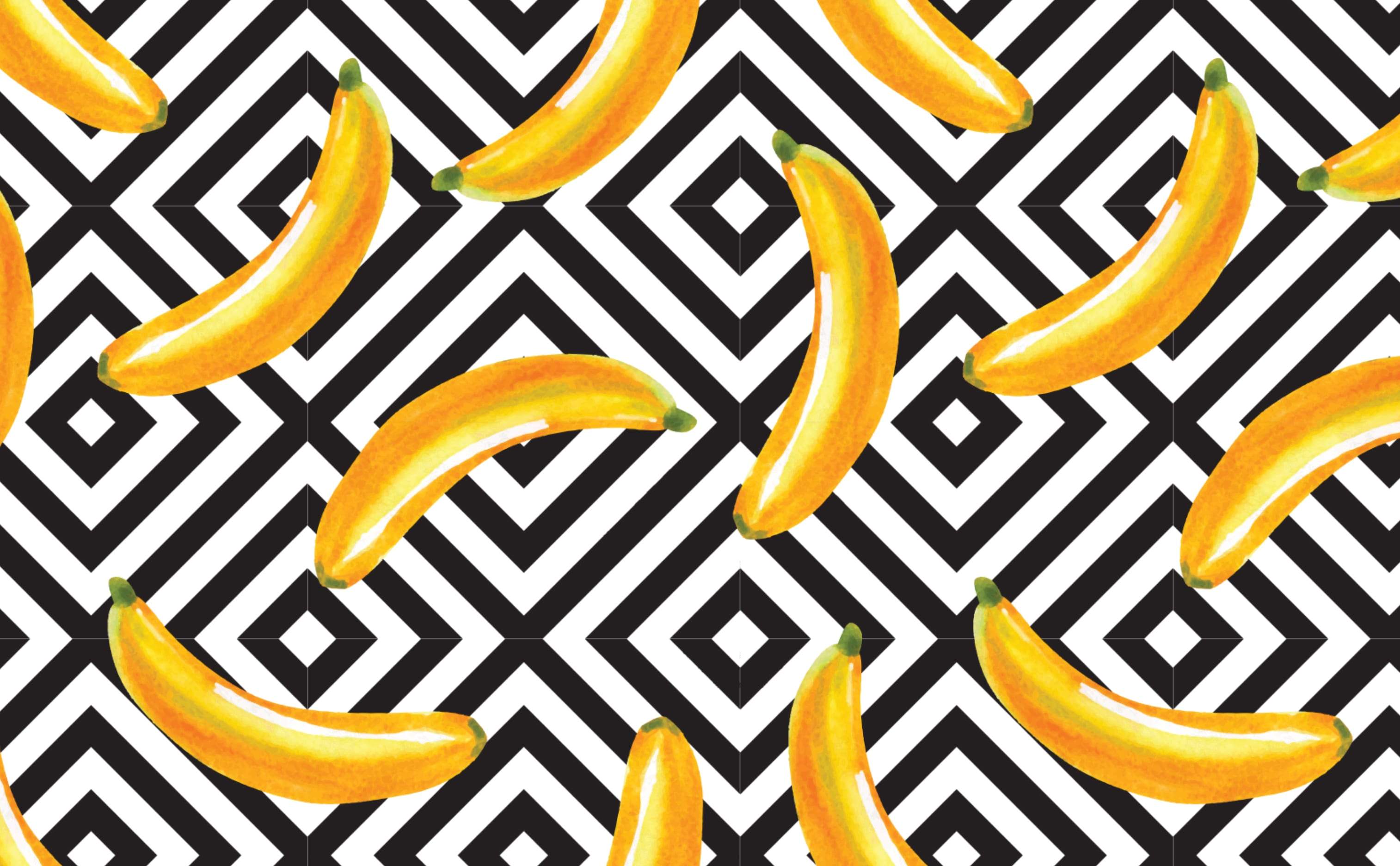 3028x1872 Bananas Wallpaper for Walls. Banana Over Diamonds