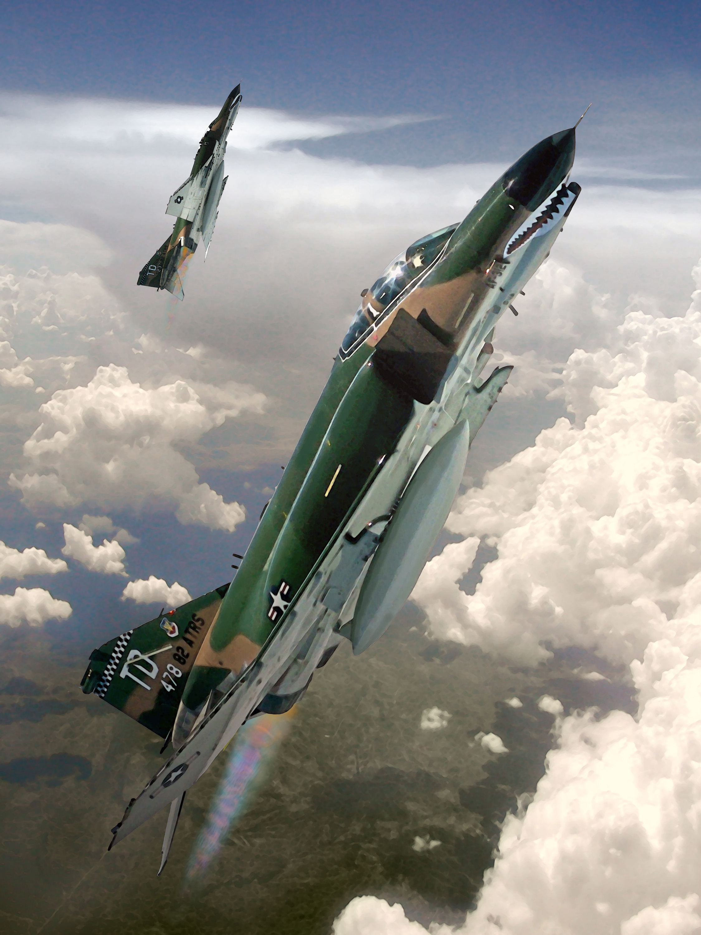 2250x3000 F 4 Phantom Climb. Art Created By Ken Chandler.[2250x3000]