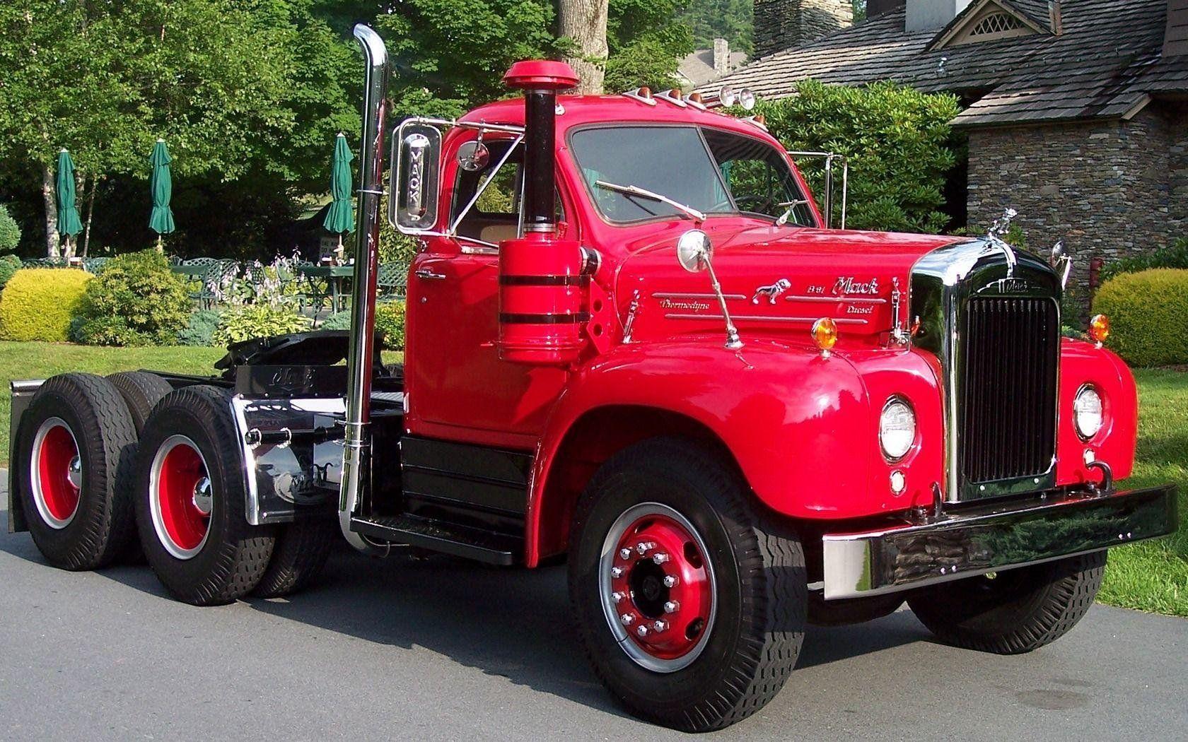 1680x1050 Old Red Truck Wallpaper