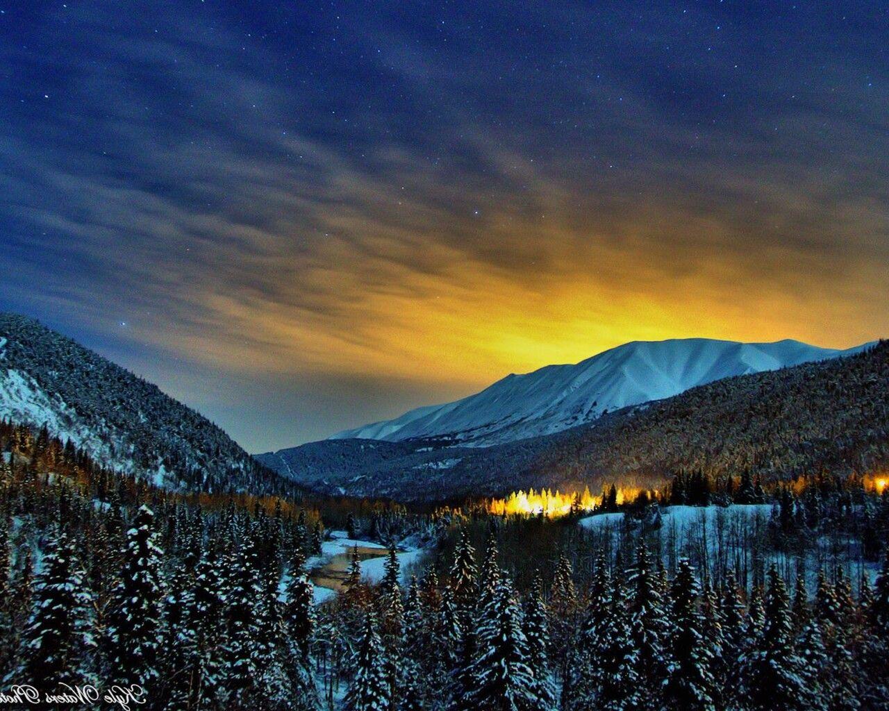 1280x1024 Alaska Winter Nights 1280x1024 Resolution HD 4k