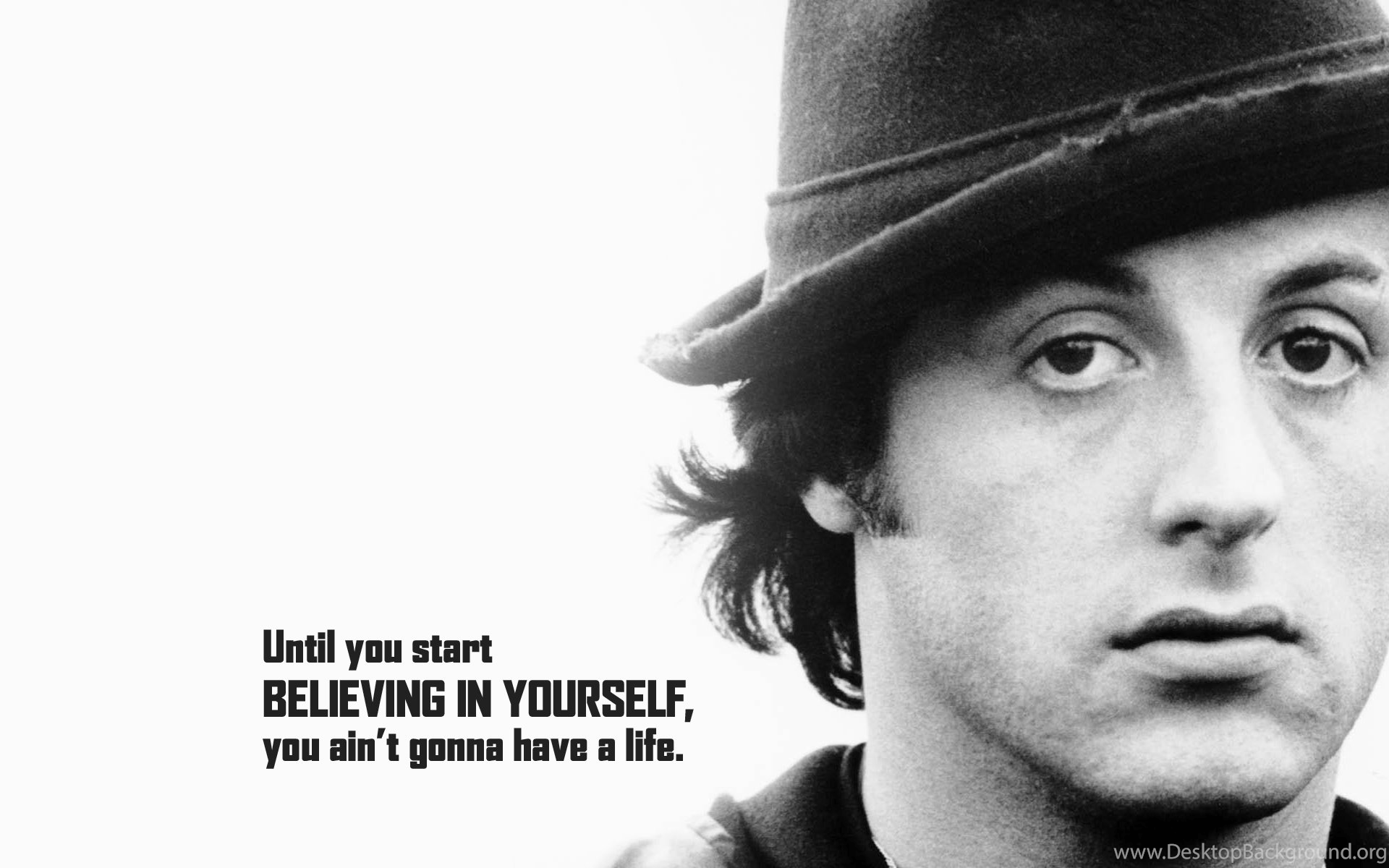 1920x1200 MovoWall Rocky Balboa Quote Desktop Background