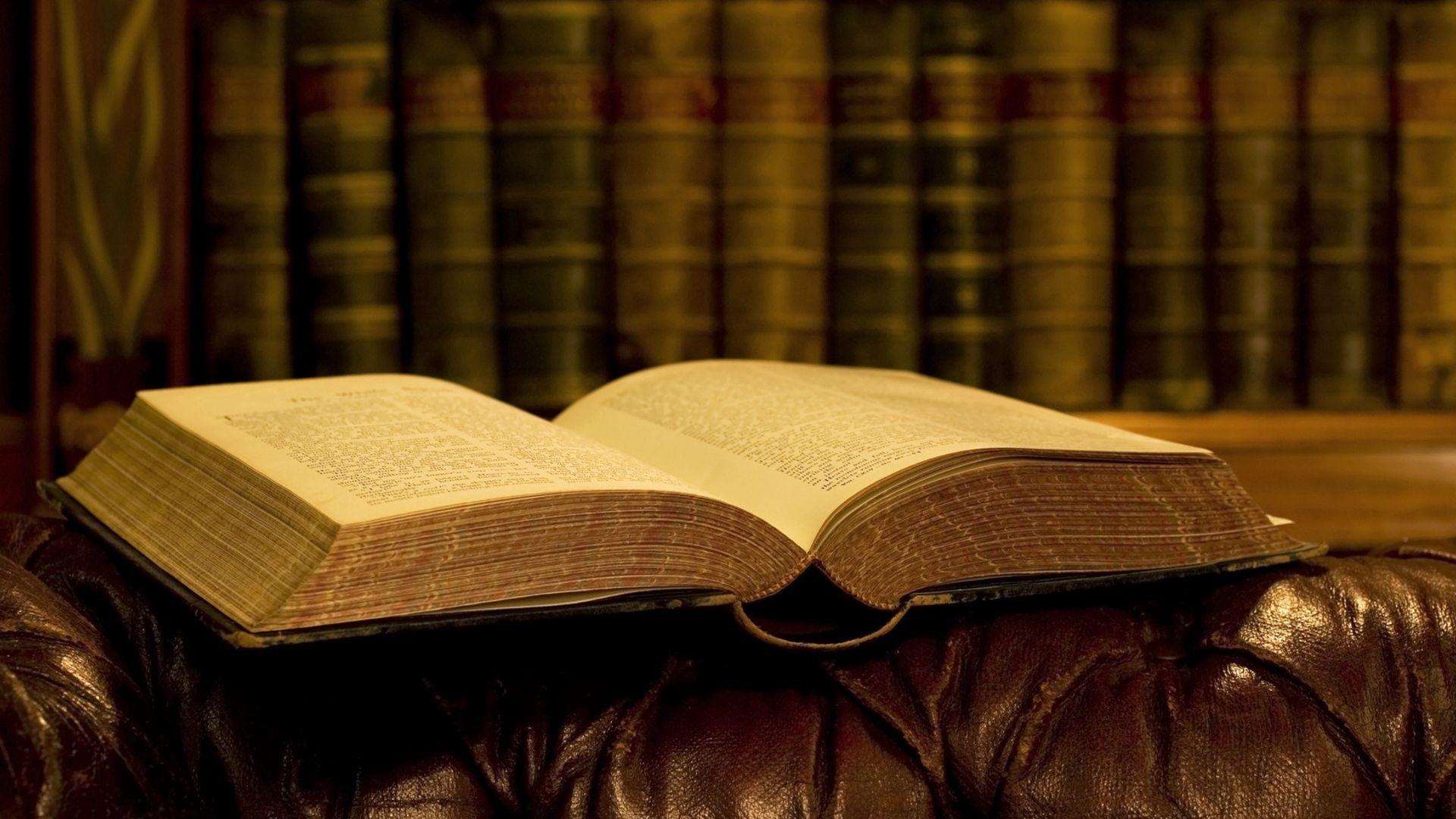 1920x1080 Download wallpaper 1920x1080 book, lies, sofa, library HD background