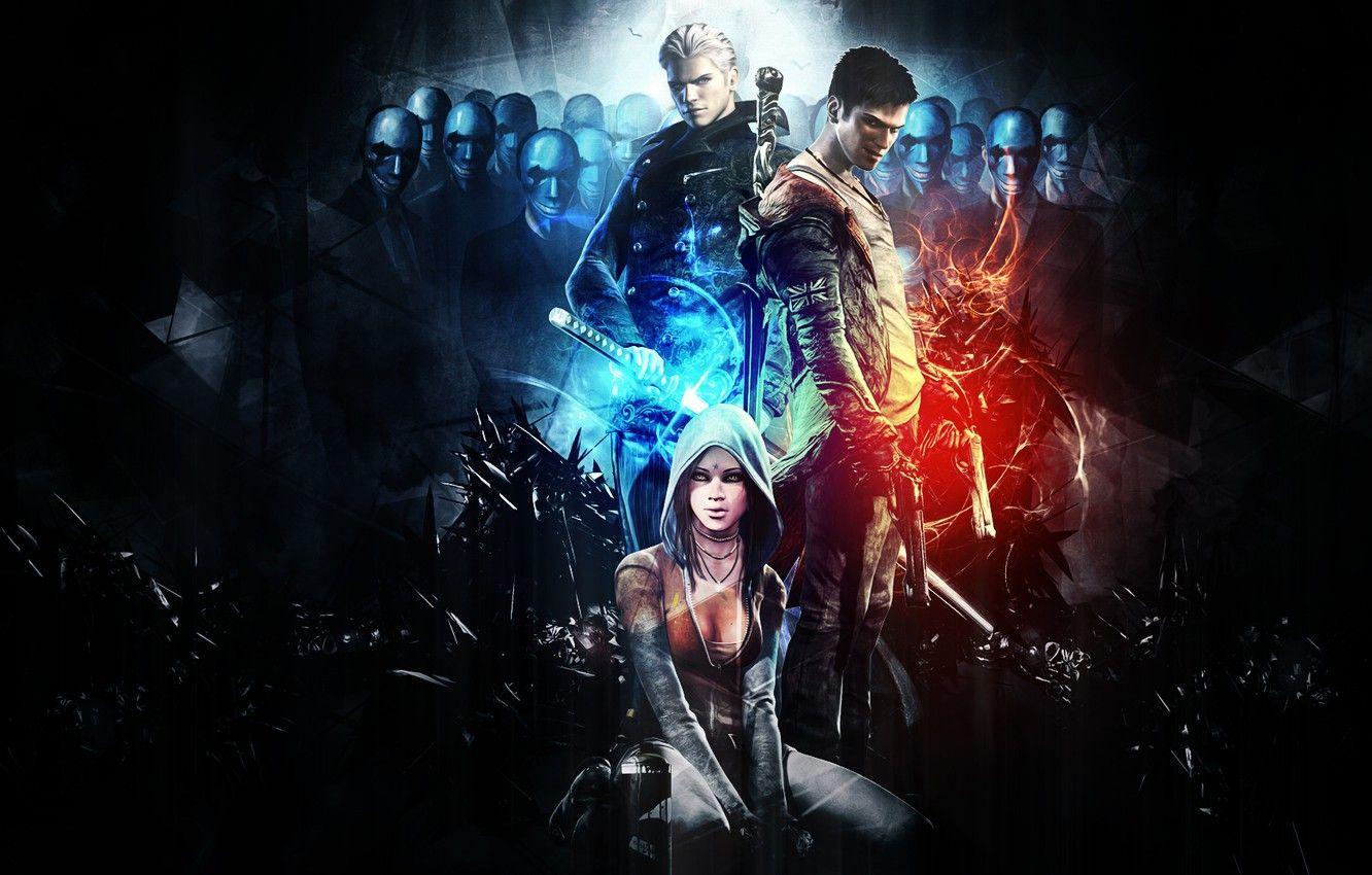1332x850 Wallpaper Dante, background, Capcom, DmC, Devil May Cry, Virgil