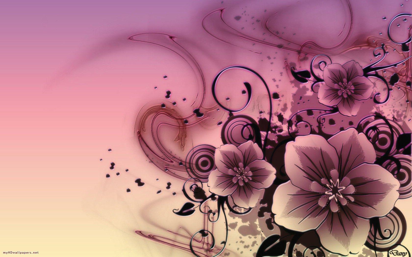 1680x1050 Free Floral Desktop Wallpaper