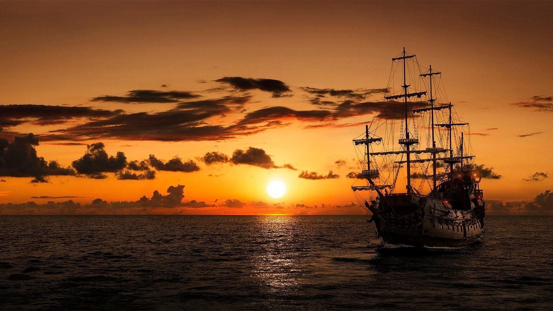 Ship Sunset Wallpapers - Top Free Ship Sunset Backgrounds - WallpaperAccess