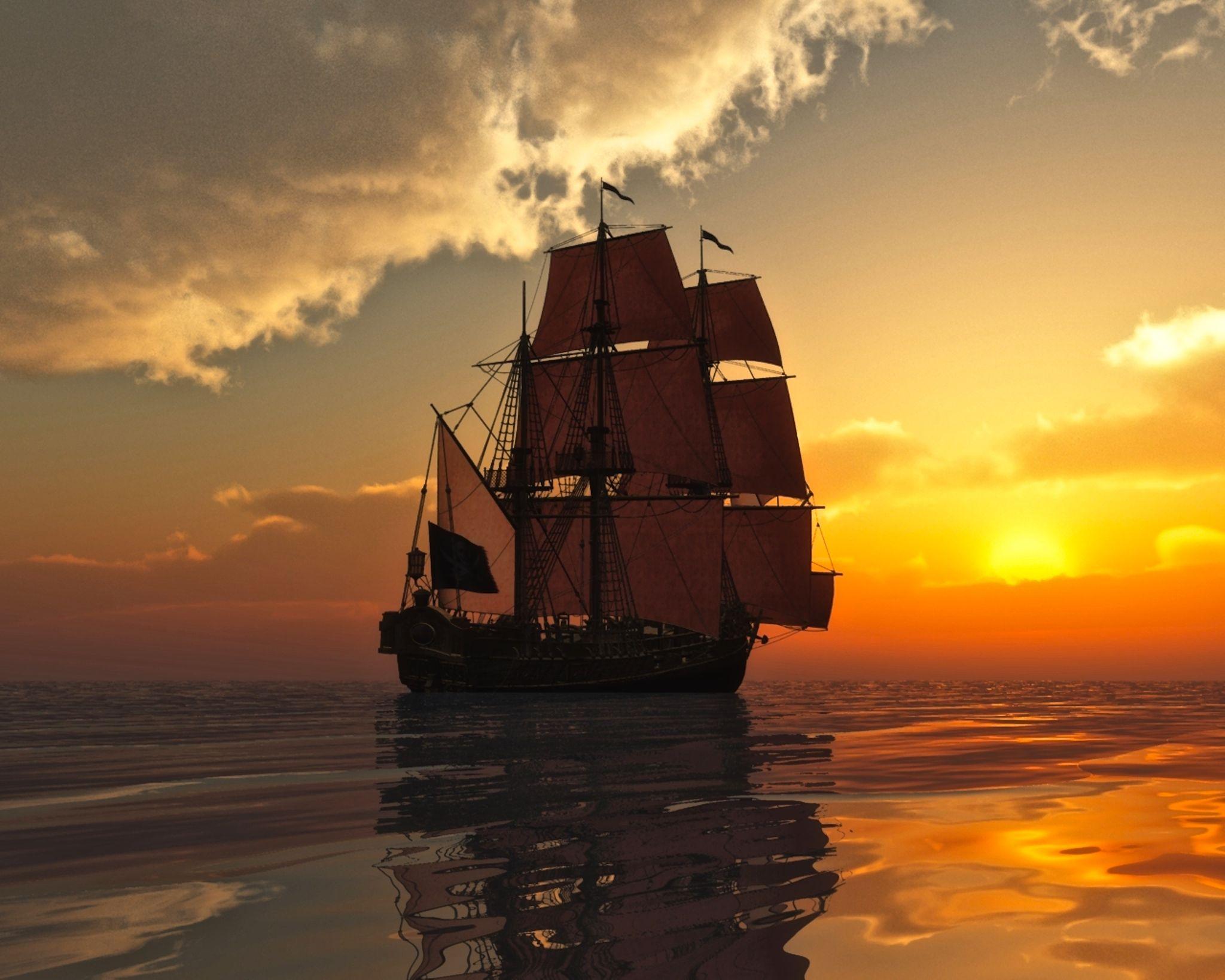 Ship Sunset Wallpapers - Top Free Ship Sunset Backgrounds - WallpaperAccess