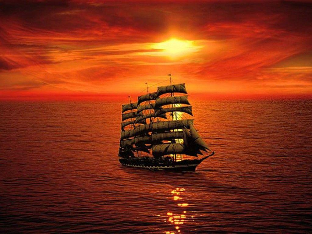 Ship Sunset Wallpapers - Top Free Ship Sunset Backgrounds - WallpaperAccess