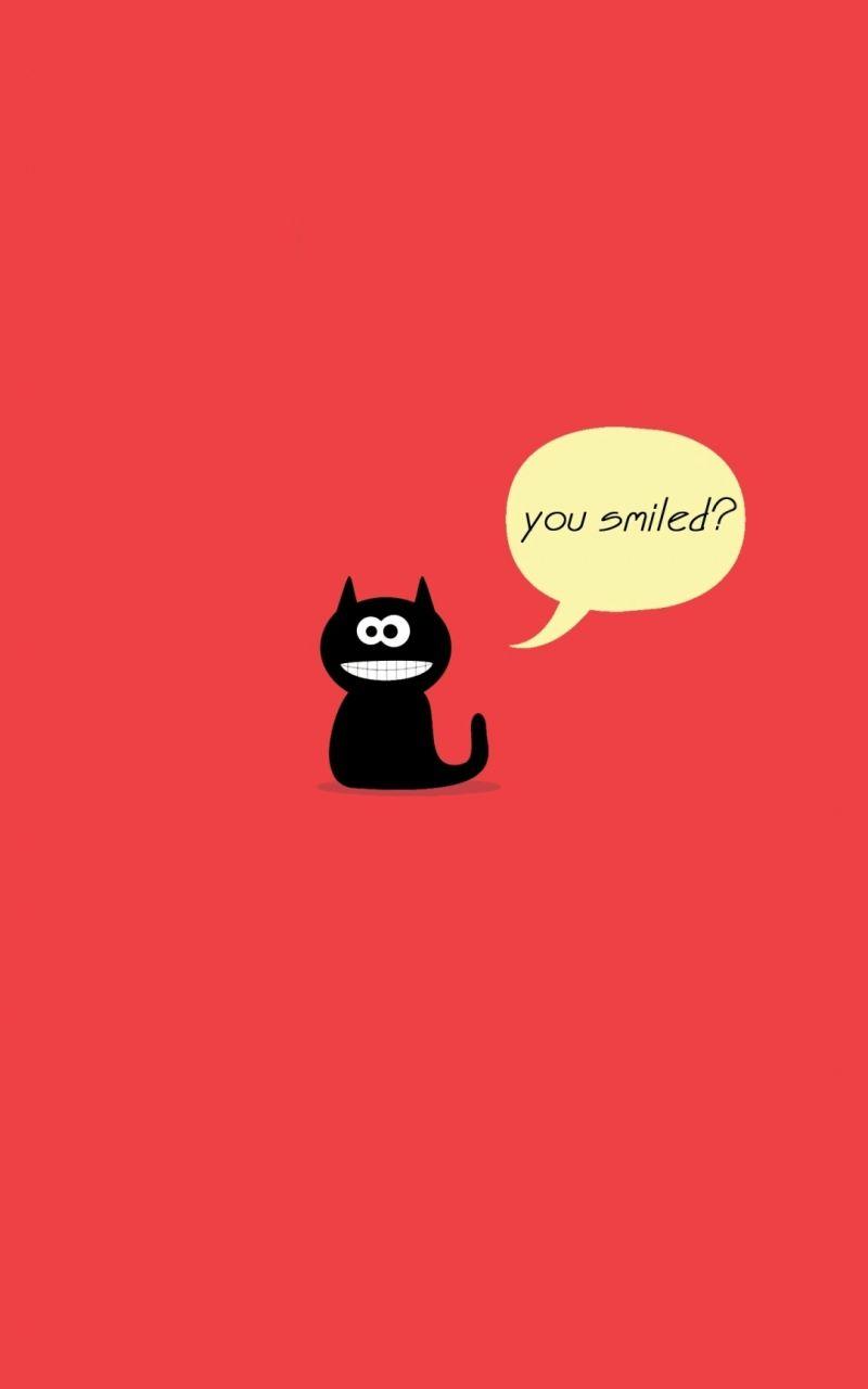 800x1280 Free download Cute Cat Smile iPhone 6 Wallpaper Download iPhone