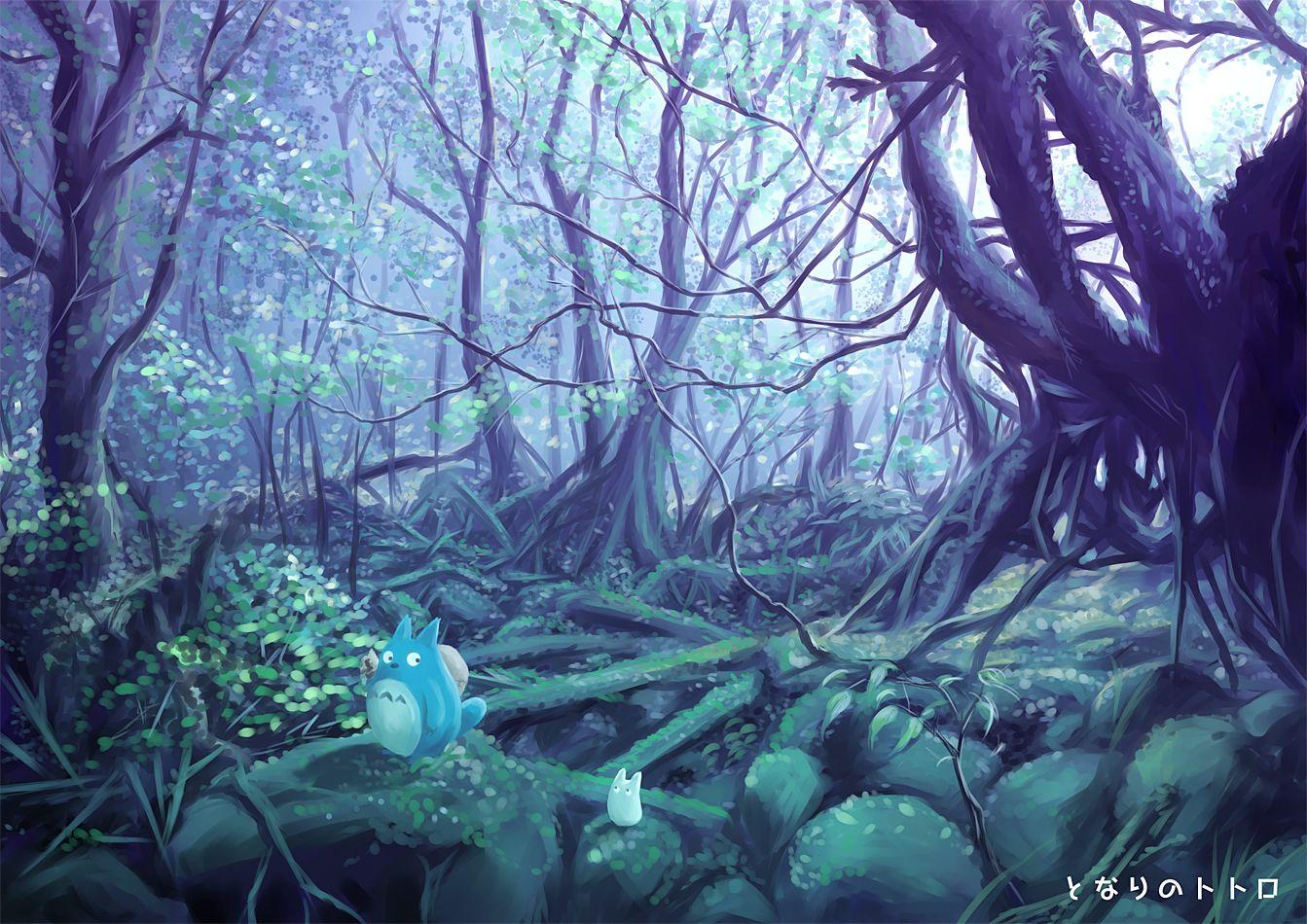 1343x950 Tonari no Totoro (My Neighbor Totoro), Wallpaper Anime