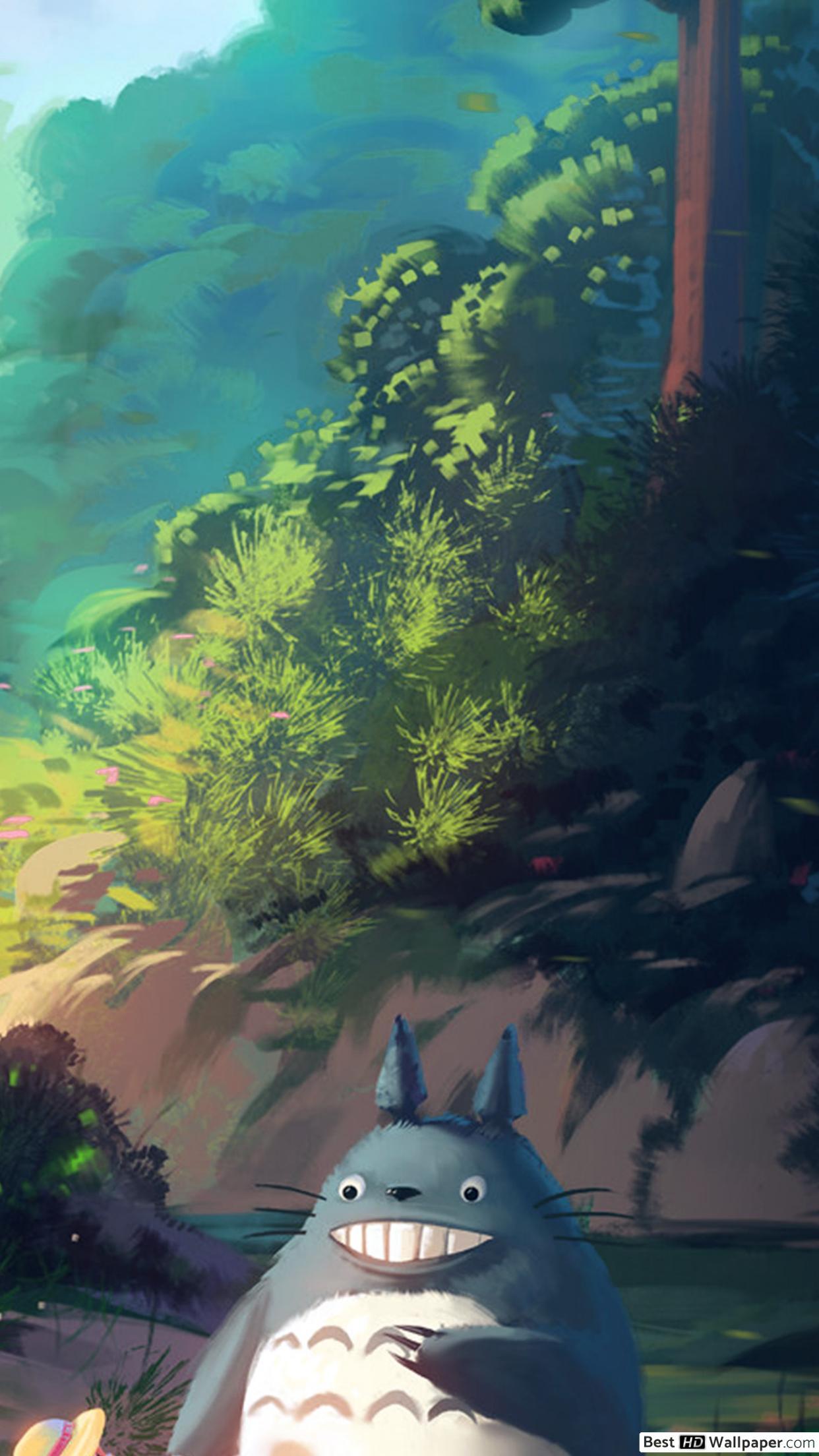 1242x2208 My neighbor Totoro HD wallpaper download