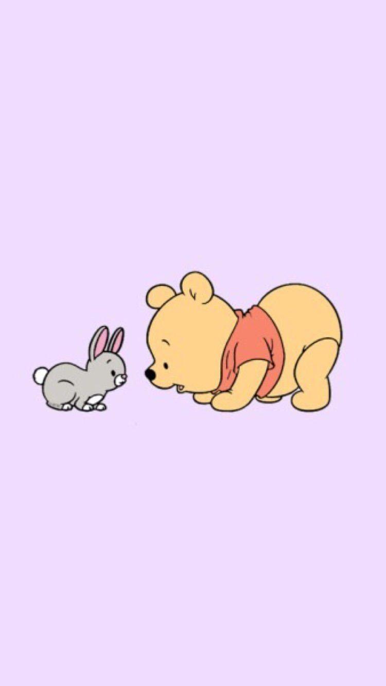 Cute and aesthetic Winnie the Pooh purple pink and blue phone screen  background P  Winnie the pooh pictures Cartoon wallpaper iphone Winnie  the pooh background