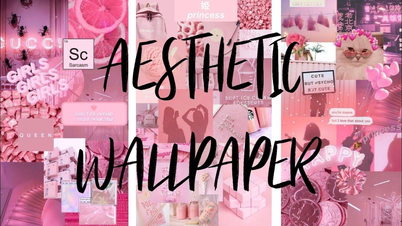 1280x720 AESTHETIC COLLAGE WALLPAPERS FOR GIRLS PINK WALLPAPERS