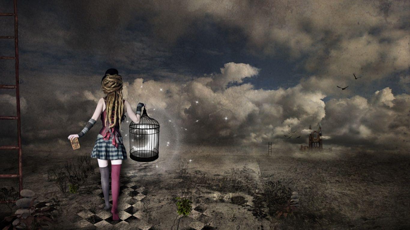 1366x768 Free download Girl from dream wallpaper and image wallpaper
