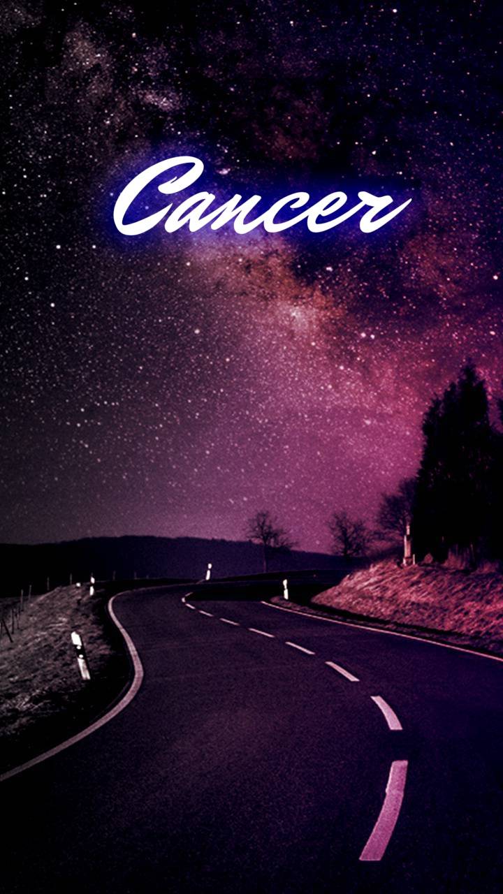 Cancer on a pink background with black ornament Desktop wallpapers 1024x1024