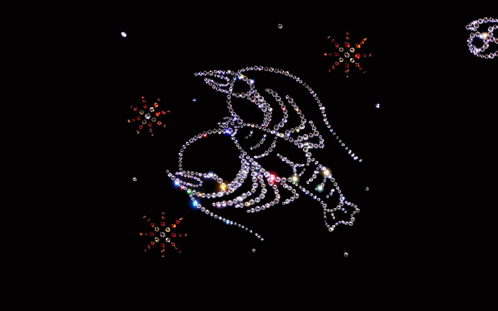 1680x1050 Shiny zodiac sign Cancer on a black background Desktop wallpaper 1680x1050